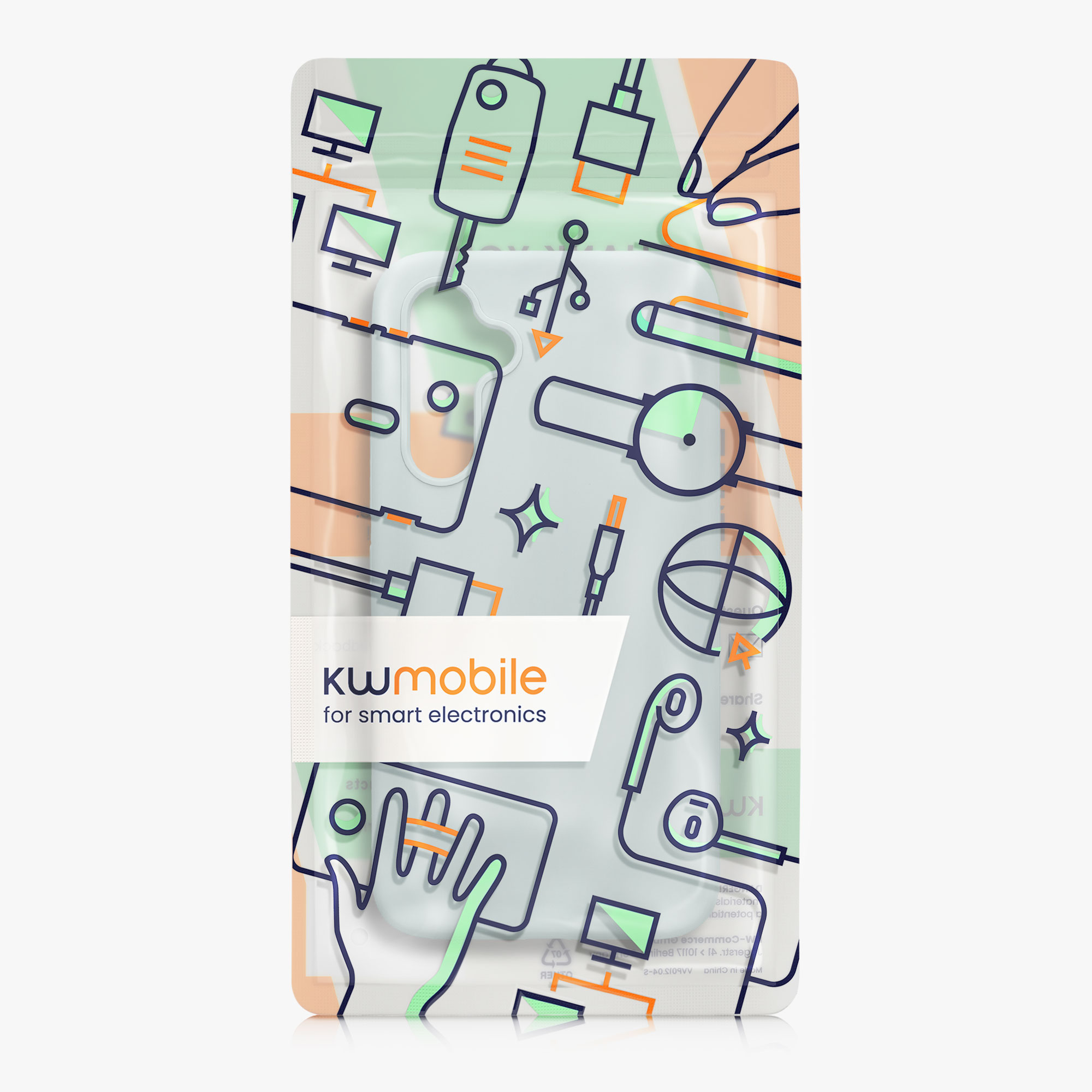 Kryt na mobil Samsung Galaxy A54 5G kwmobile TPU Chladná mátová