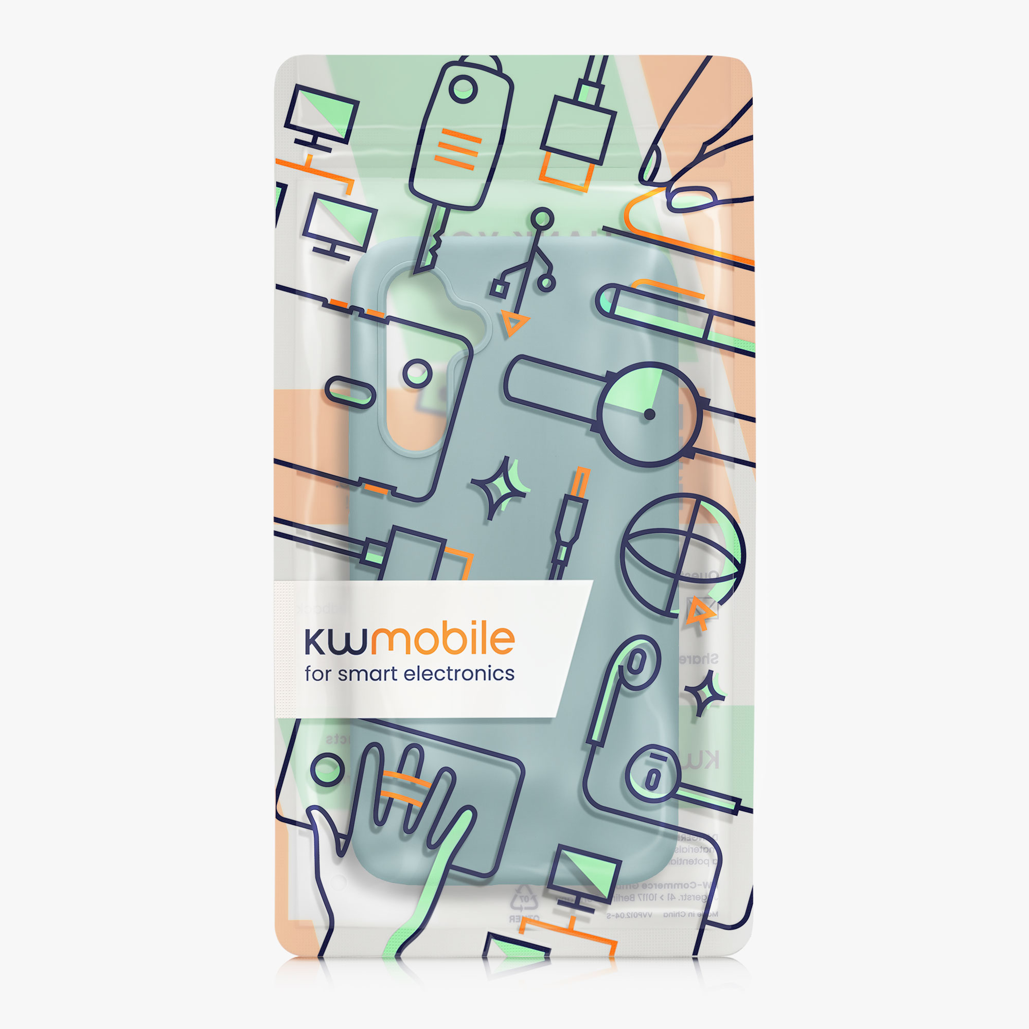 Kryt na mobil Samsung Galaxy A54 5G kwmobile TPU Arktická noc