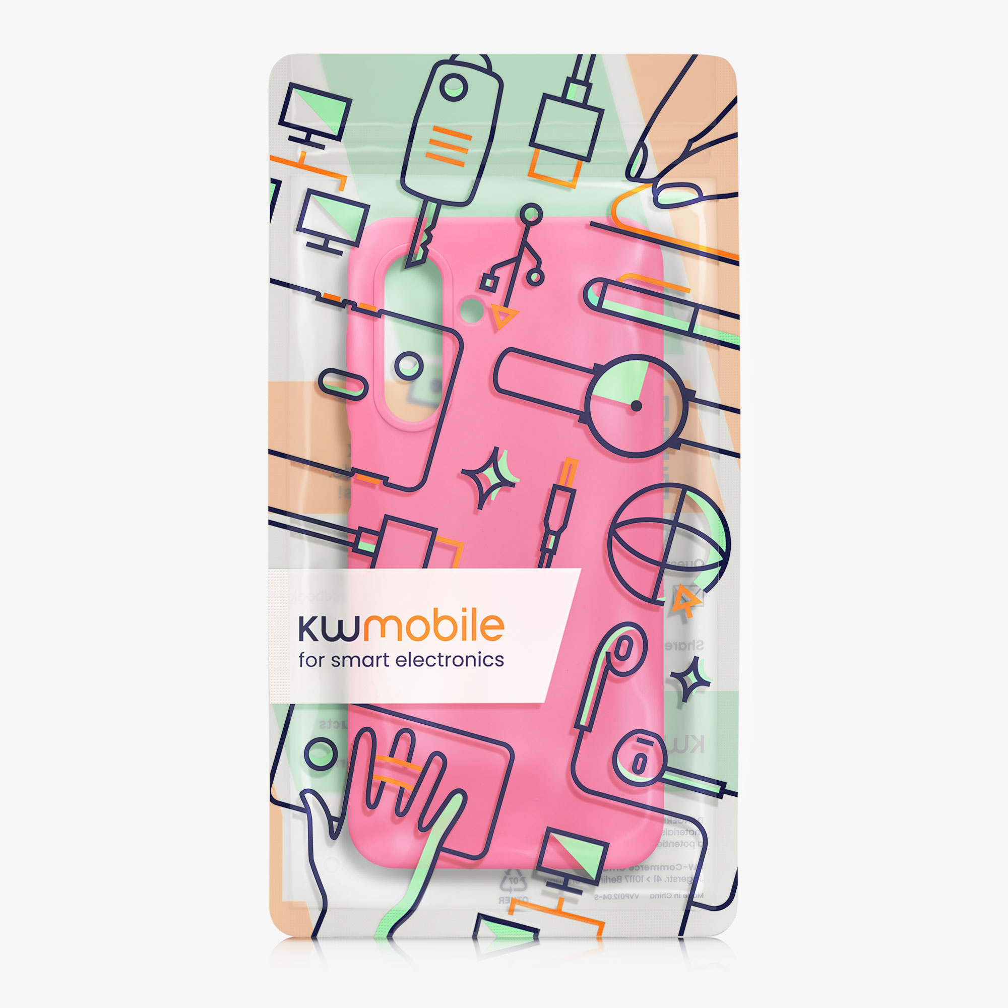 Kryt na mobil Samsung Galaxy A17 4G / 5G kwmobile TPU neonově růžový