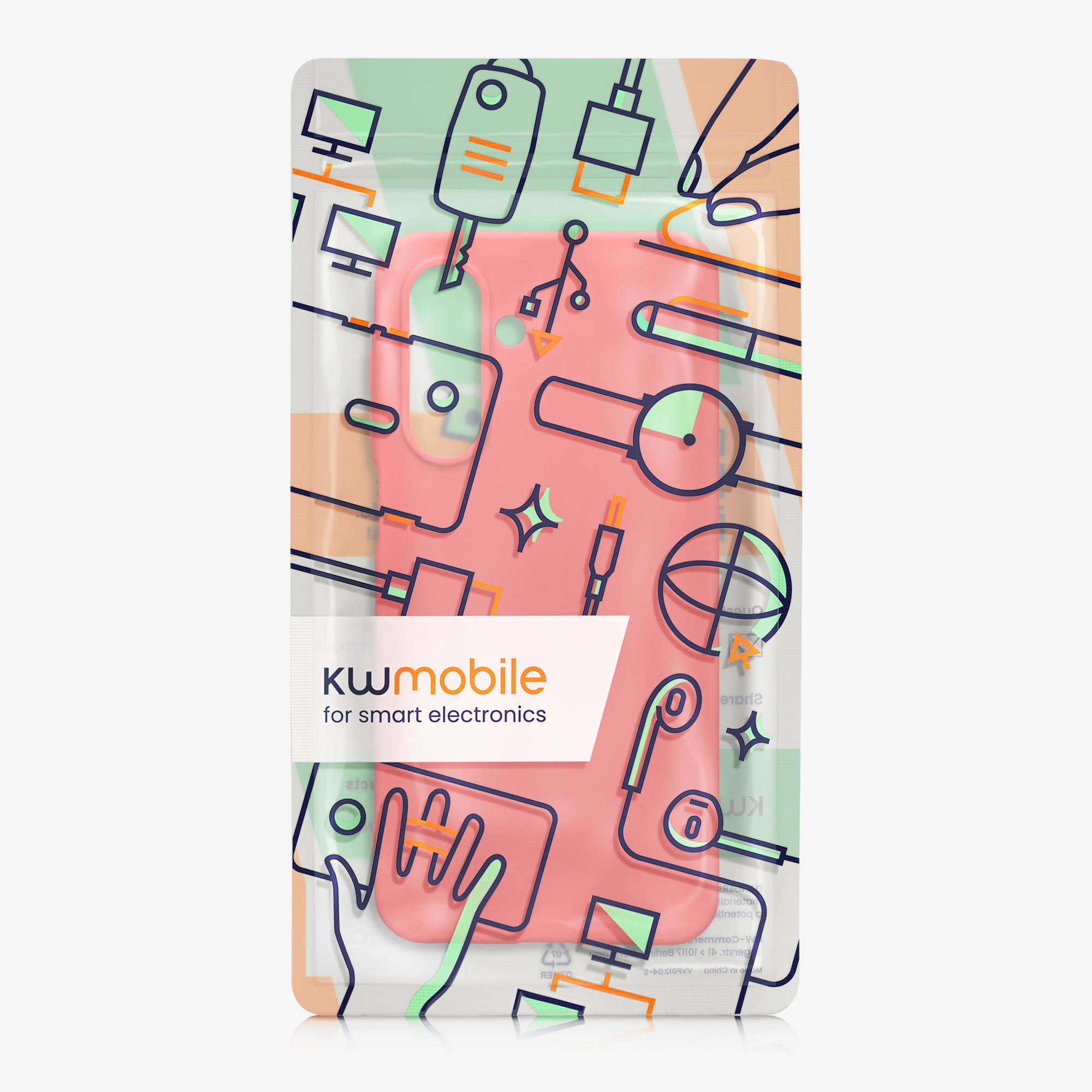 Kryt na mobil Samsung Galaxy A17 4G / 5G kwmobile TPU neonově korálový
