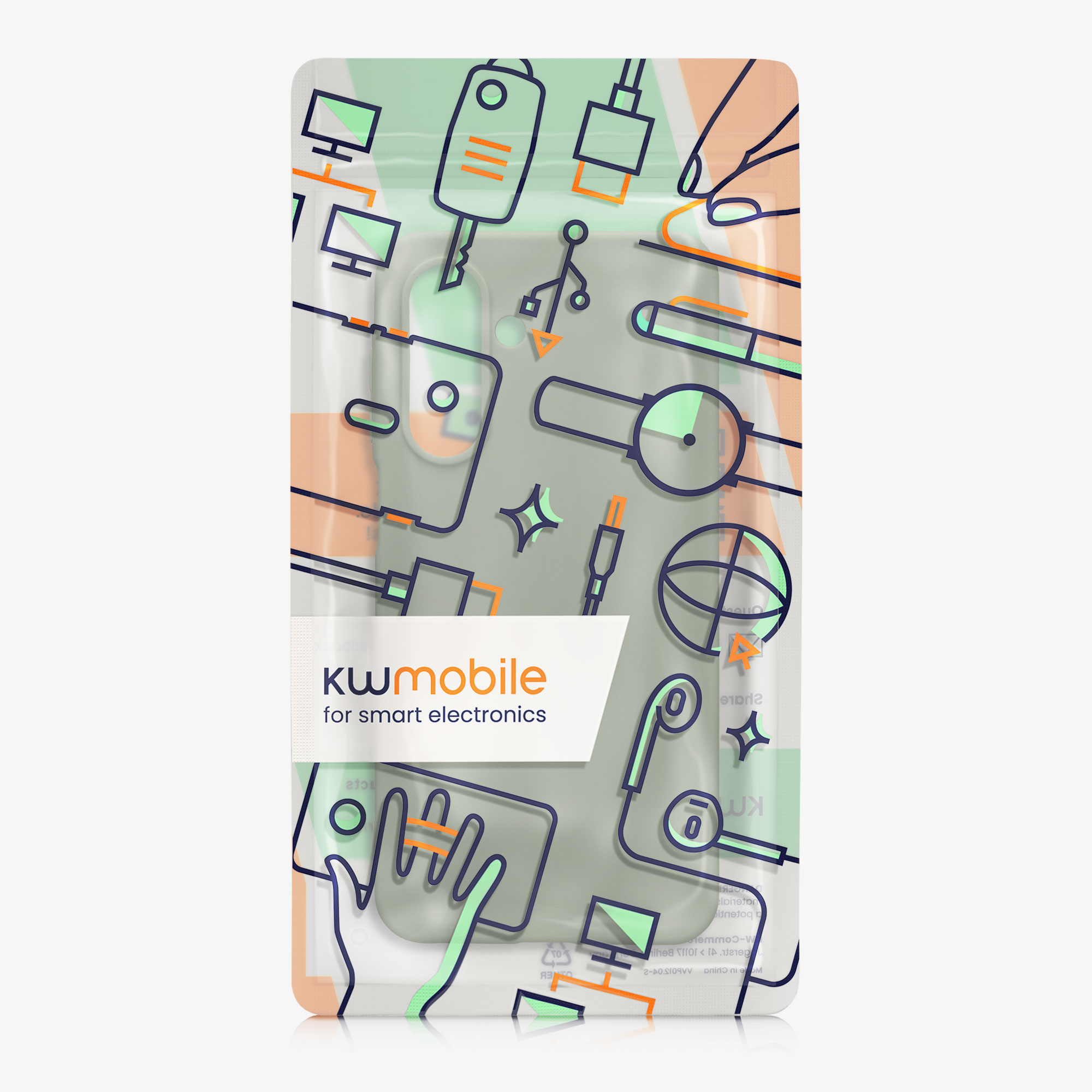 Kryt na mobil Samsung Galaxy A17 4G / 5G kwmobile TPU šedozelený