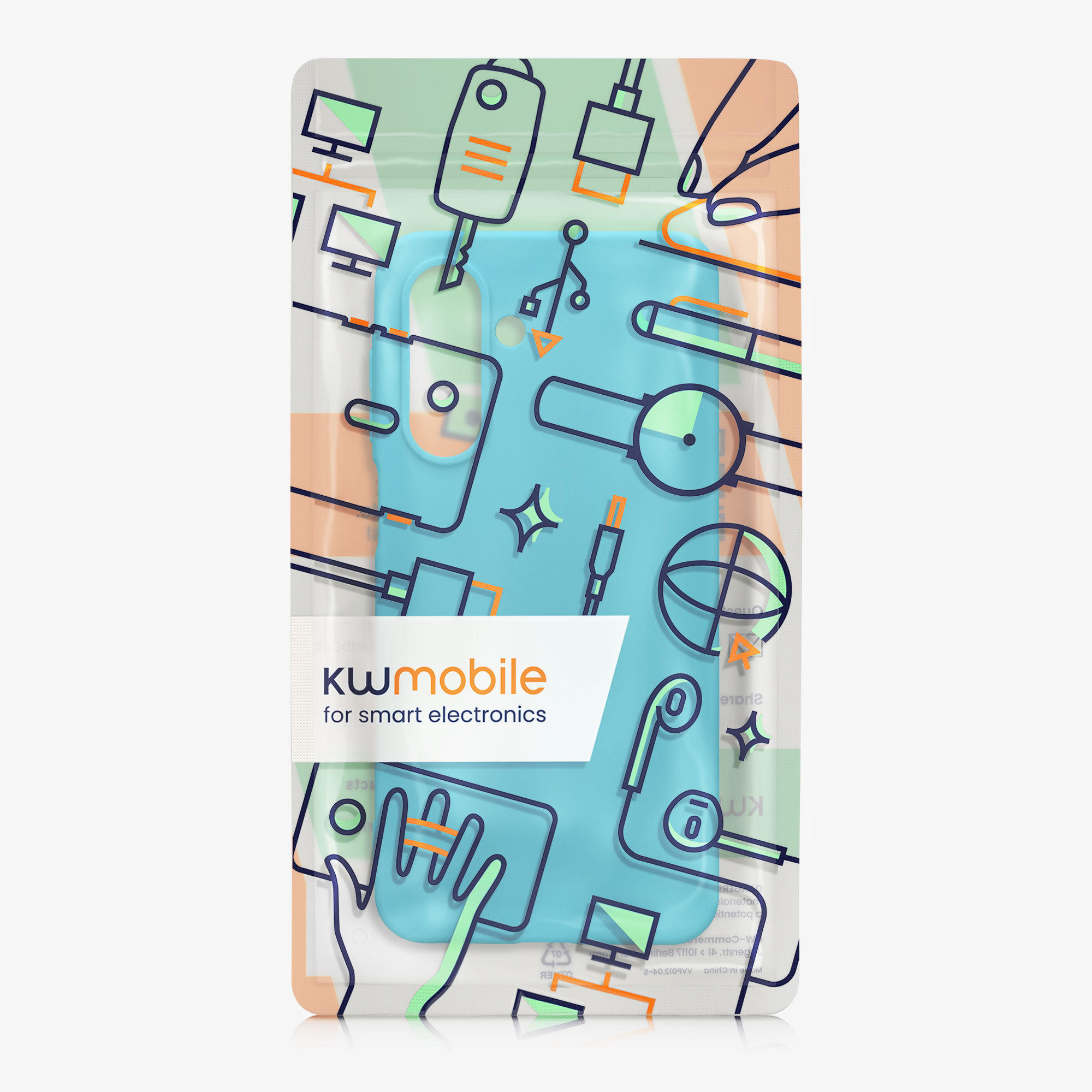 Kryt na mobil Samsung Galaxy A17 4G / 5G kwmobile TPU Cool Glacier