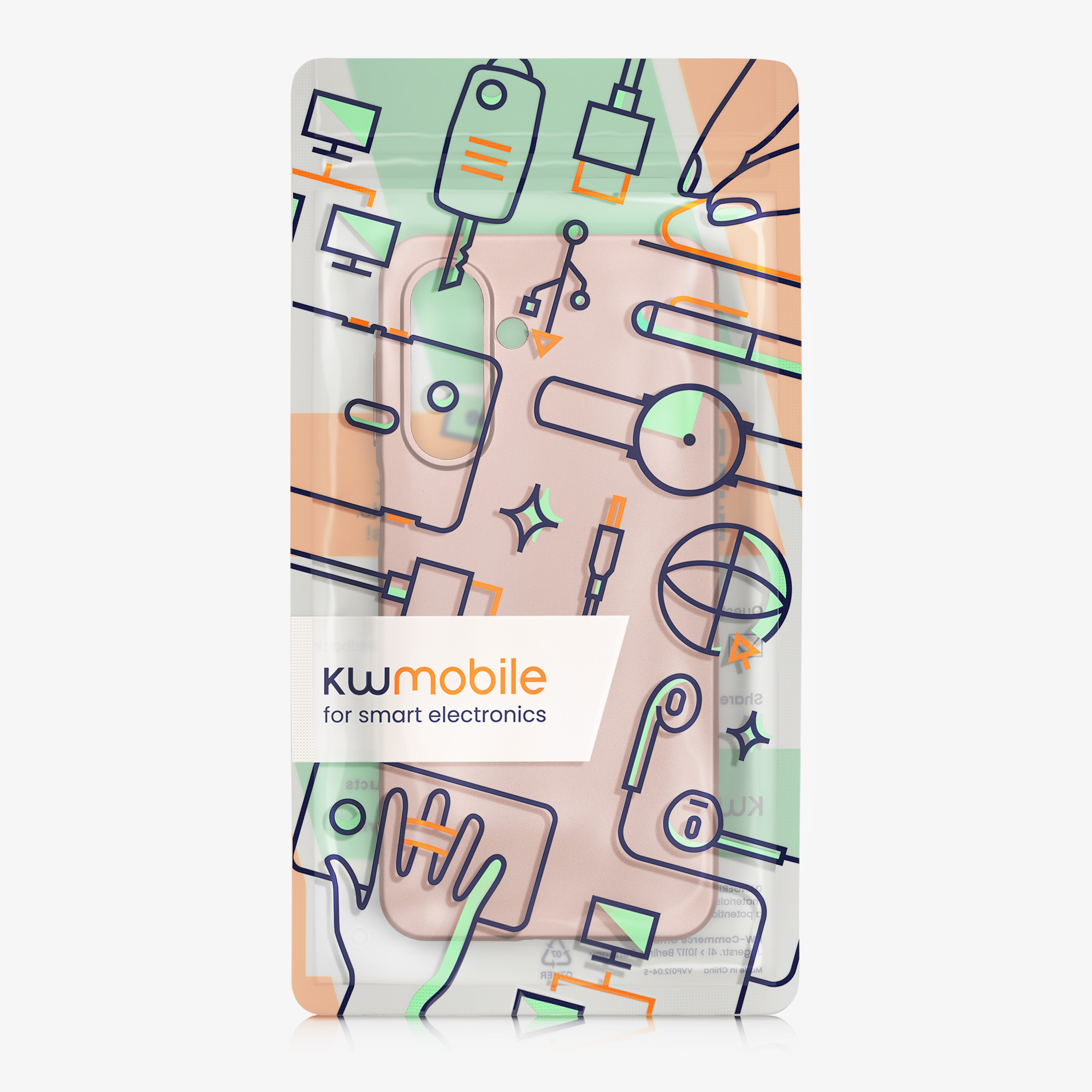 Metalický kryt na mobil Samsung Galaxy A17 4G / 5G kwmobile metalicky rose gold