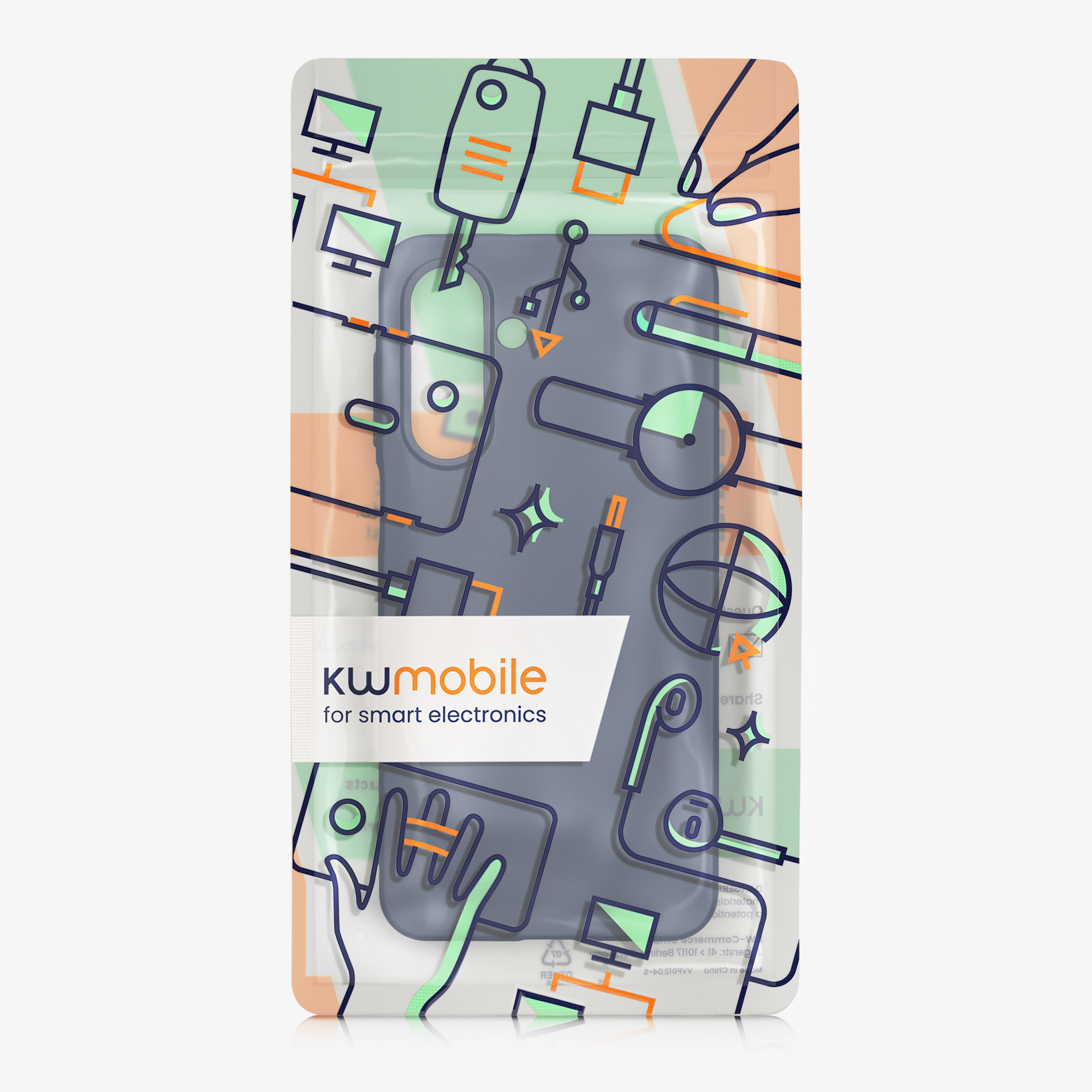 Metalický kryt na mobil Samsung Galaxy A17 4G / 5G kwmobile metalicky modrý