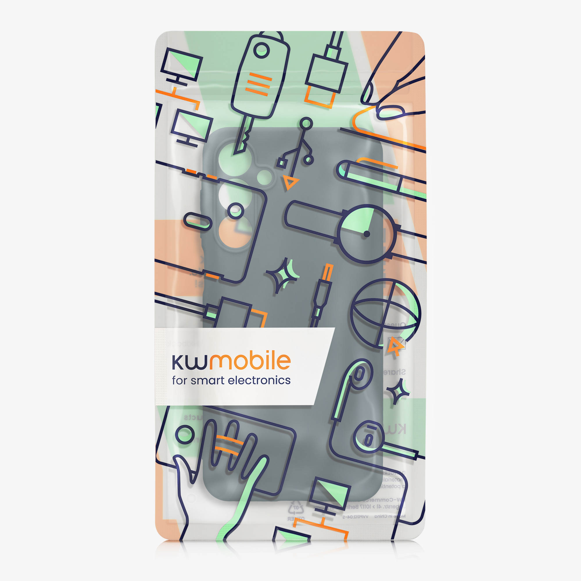 Kryt na mobil Samsung Galaxy A16 5G kwmobile slim matný TPU Tmavě břidlicová