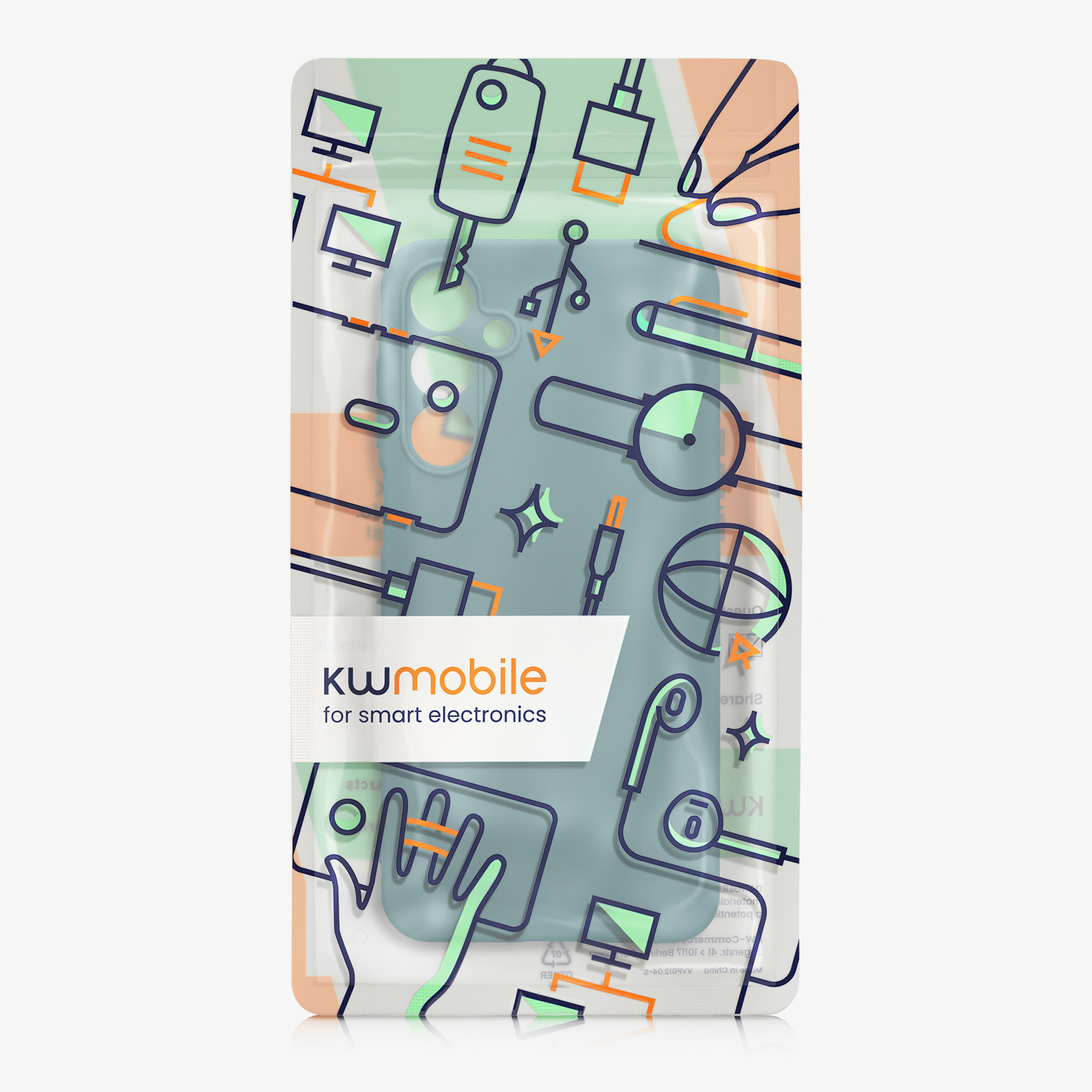 Kryt na mobil Samsung Galaxy A16 5G kwmobile slim matný TPU Arktická noc