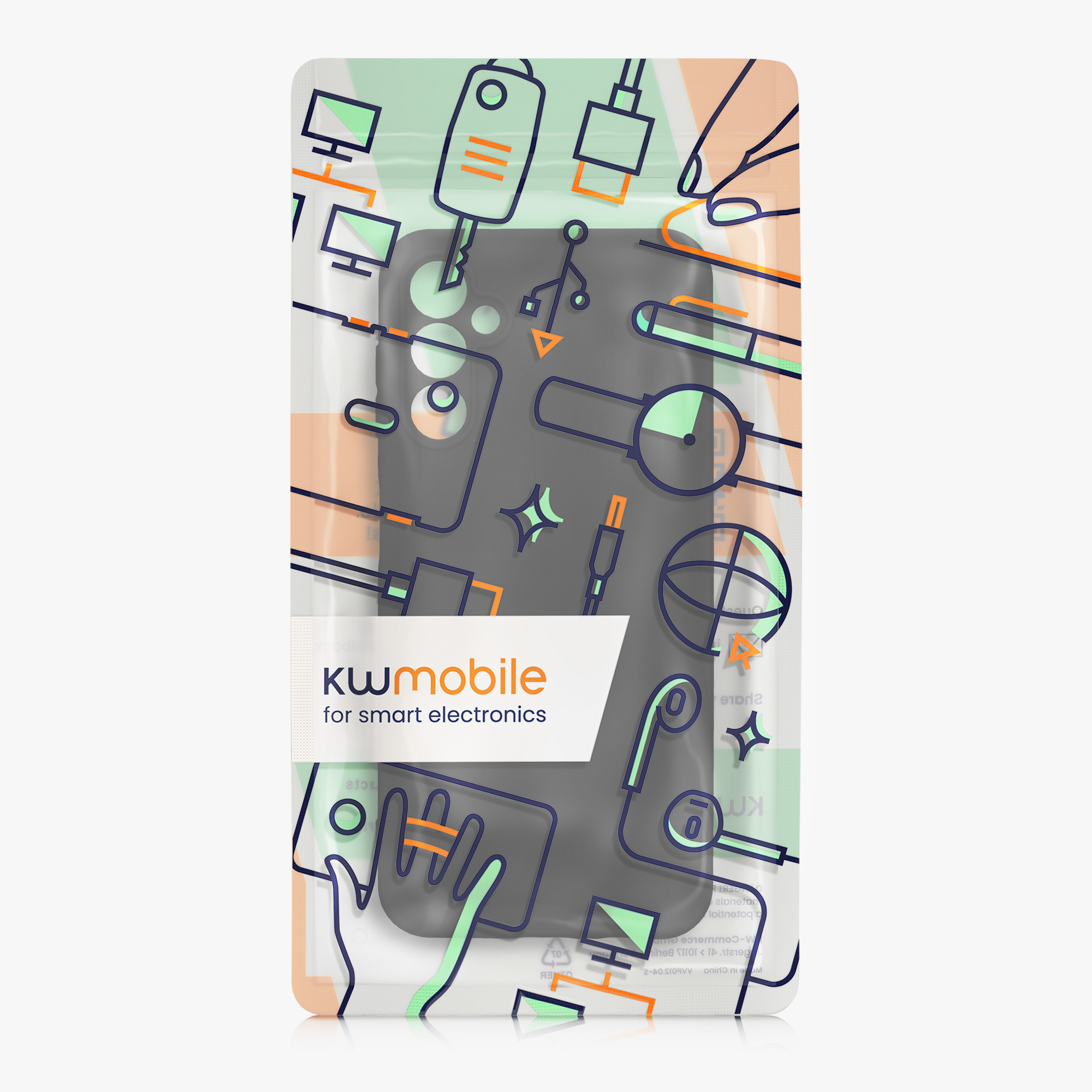 Kryt na mobil Samsung Galaxy A14 5G kwmobile slim matný TPU Černá