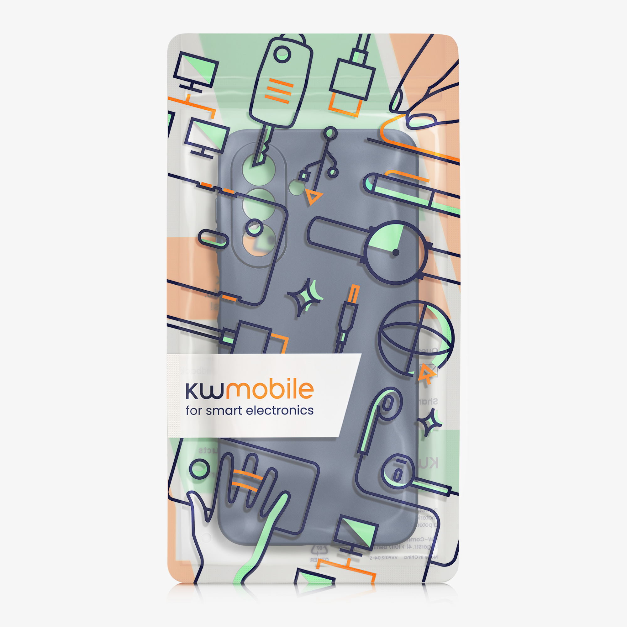 Metalický kryt na mobil Samsung Galaxy A17 4G / 5G kwmobile metalicky modrý
