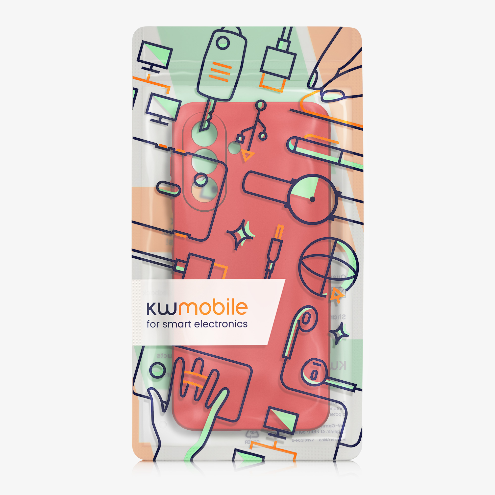 Metalický kryt na mobil Samsung Galaxy A17 4G / 5G kwmobile metalicky tmavě červený