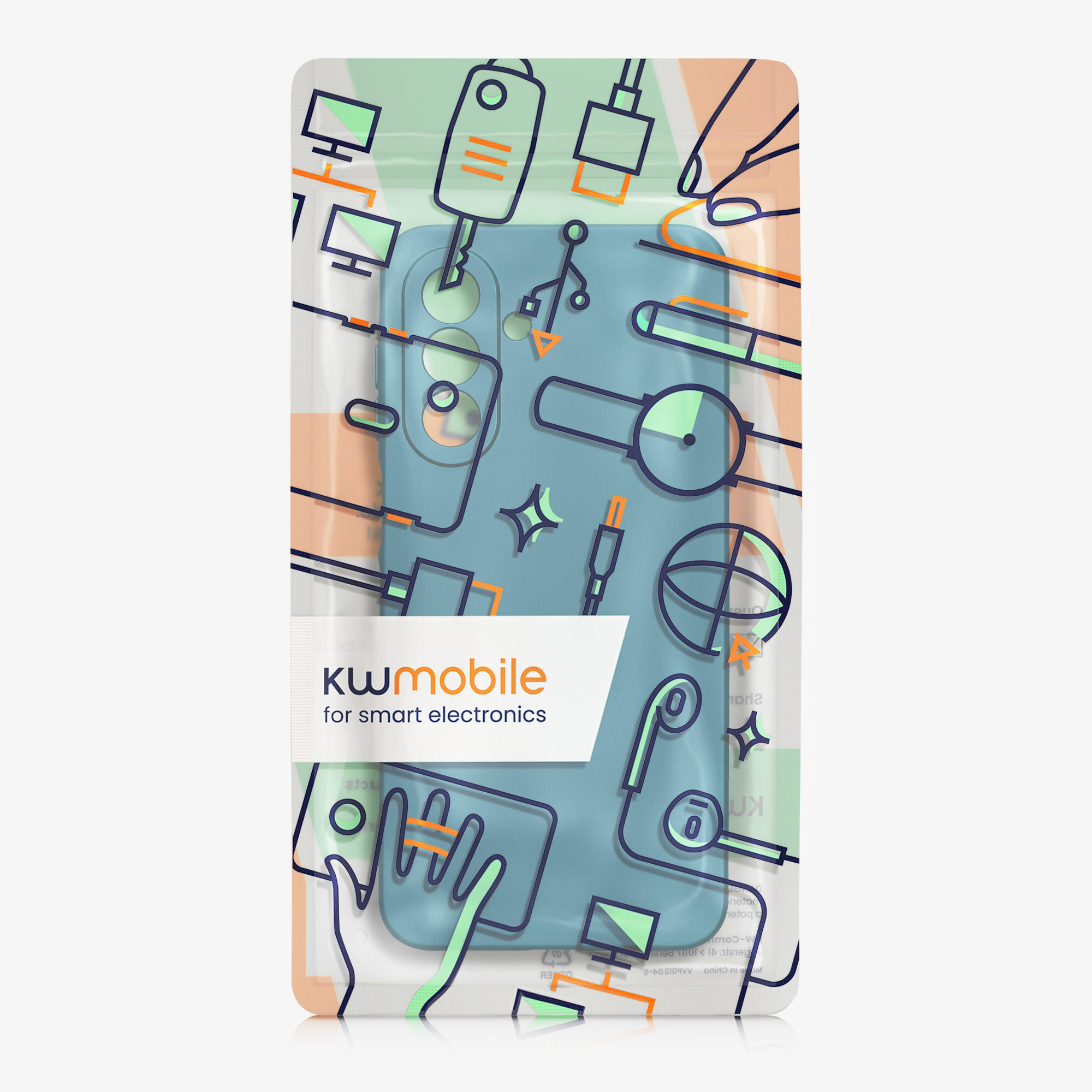 Metalický kryt na mobil Samsung Galaxy A17 4G / 5G kwmobile metalicky karibsky modrý