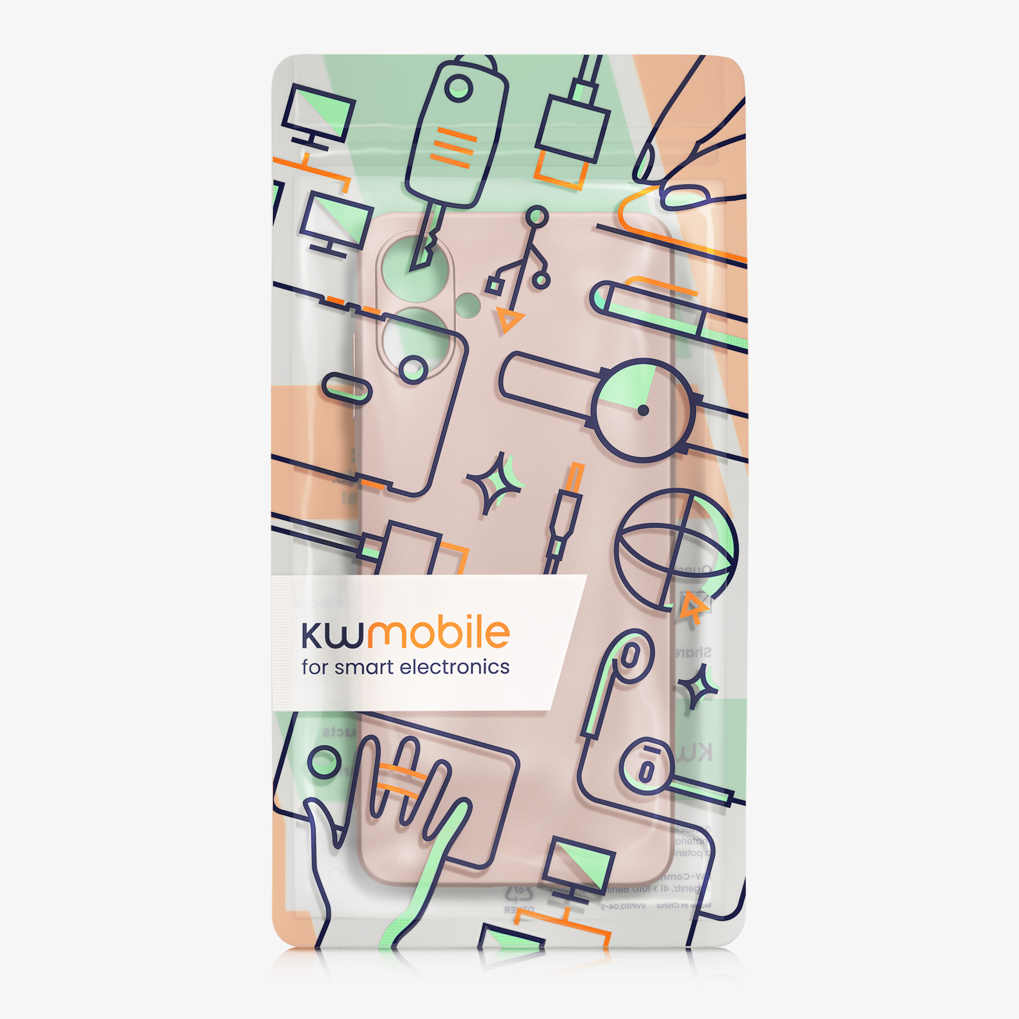 Kryt na mobil Samsung Galaxy A06 kwmobile Metallic metalicky rose gold