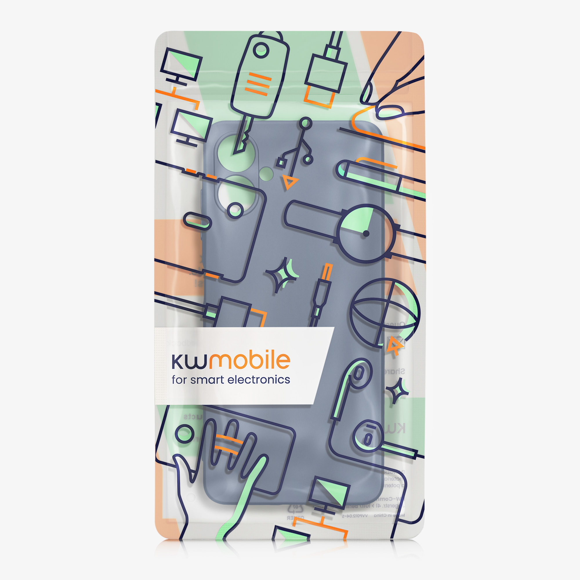 Kryt na mobil Samsung Galaxy A06 kwmobile Metallic metalicky modrý