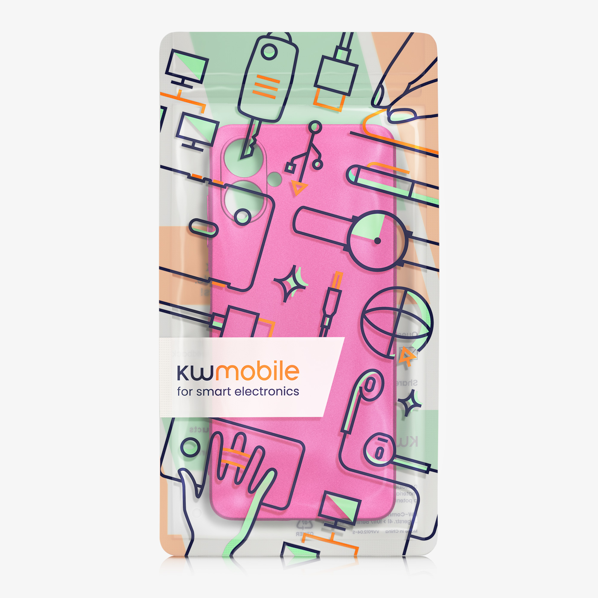 Kryt na mobil Samsung Galaxy A06 kwmobile Metallic metalicky růžový