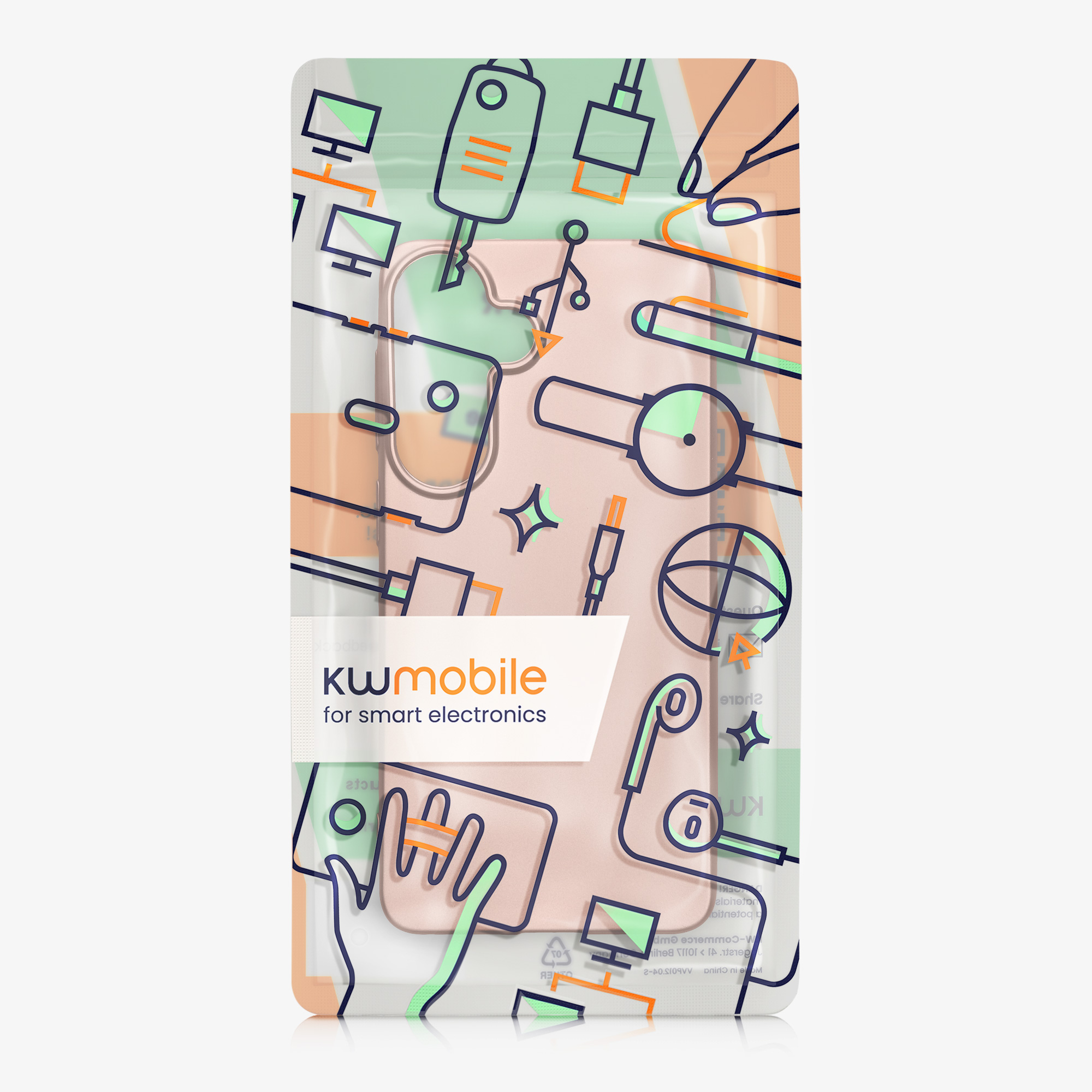 Kryt na mobil Samsung Galaxy S26 kwmobile metalická růžově zlatá