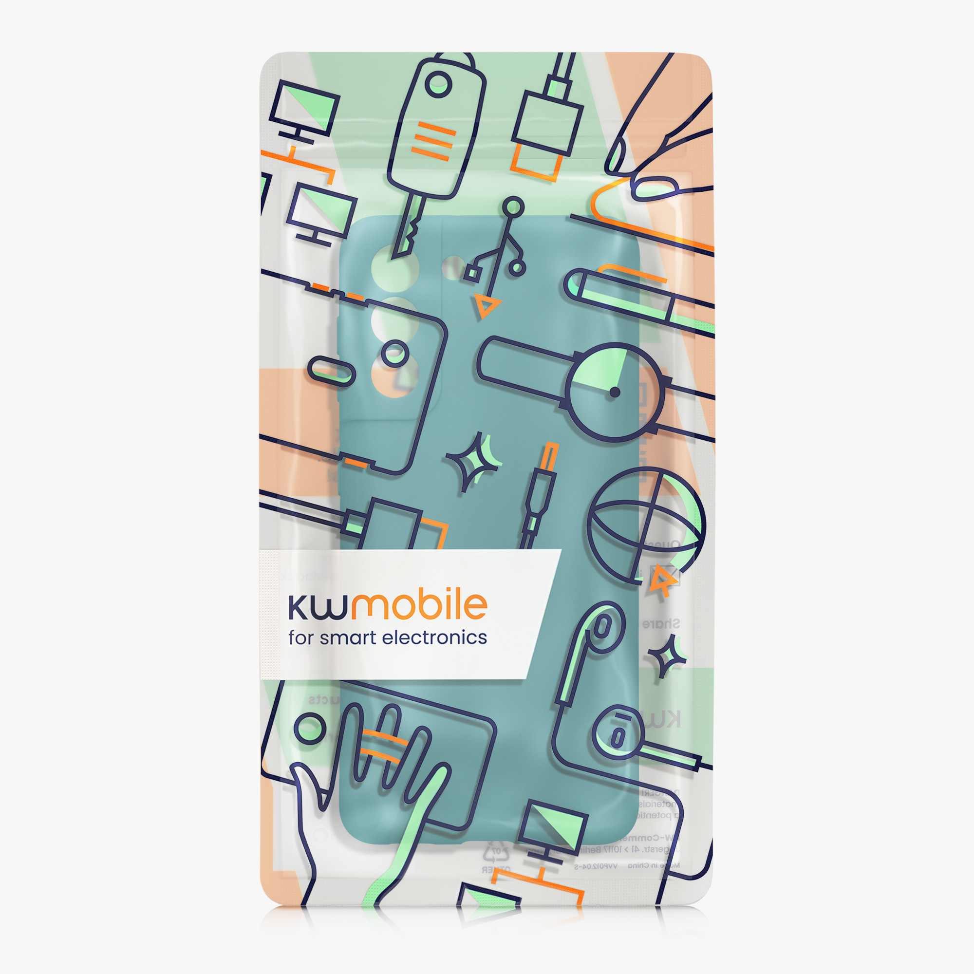 Matný kryt na mobil Samsung Galaxy S21 kwmobile matně petrolejový