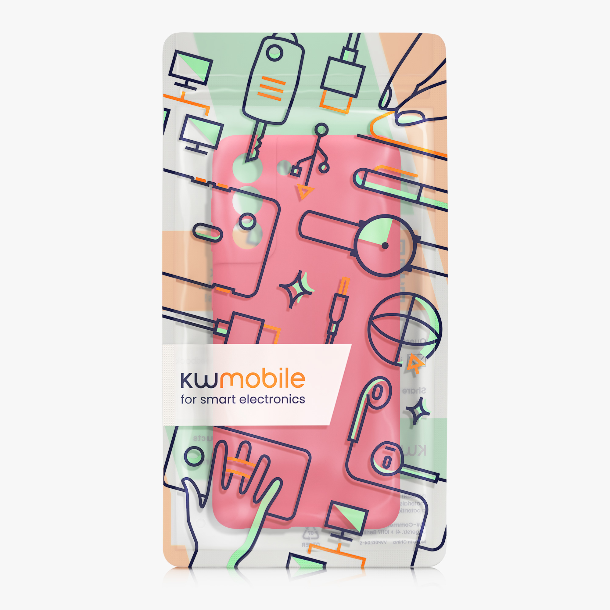 Kryt na mobil Galaxy S21 kwmobile Soft Matte neonově růžová