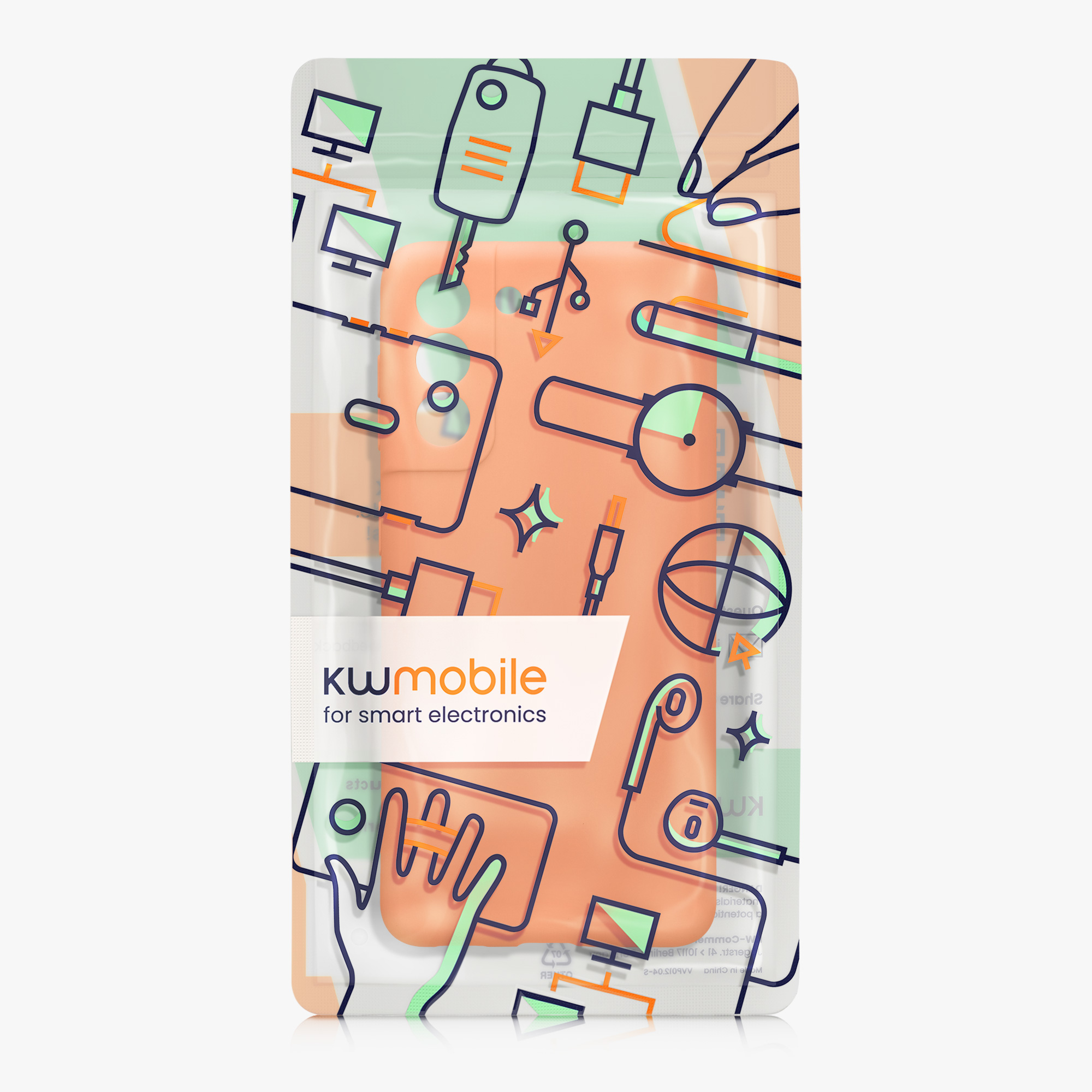Matný kryt na mobil Samsung Galaxy S21 kwmobile ovocně oranžový