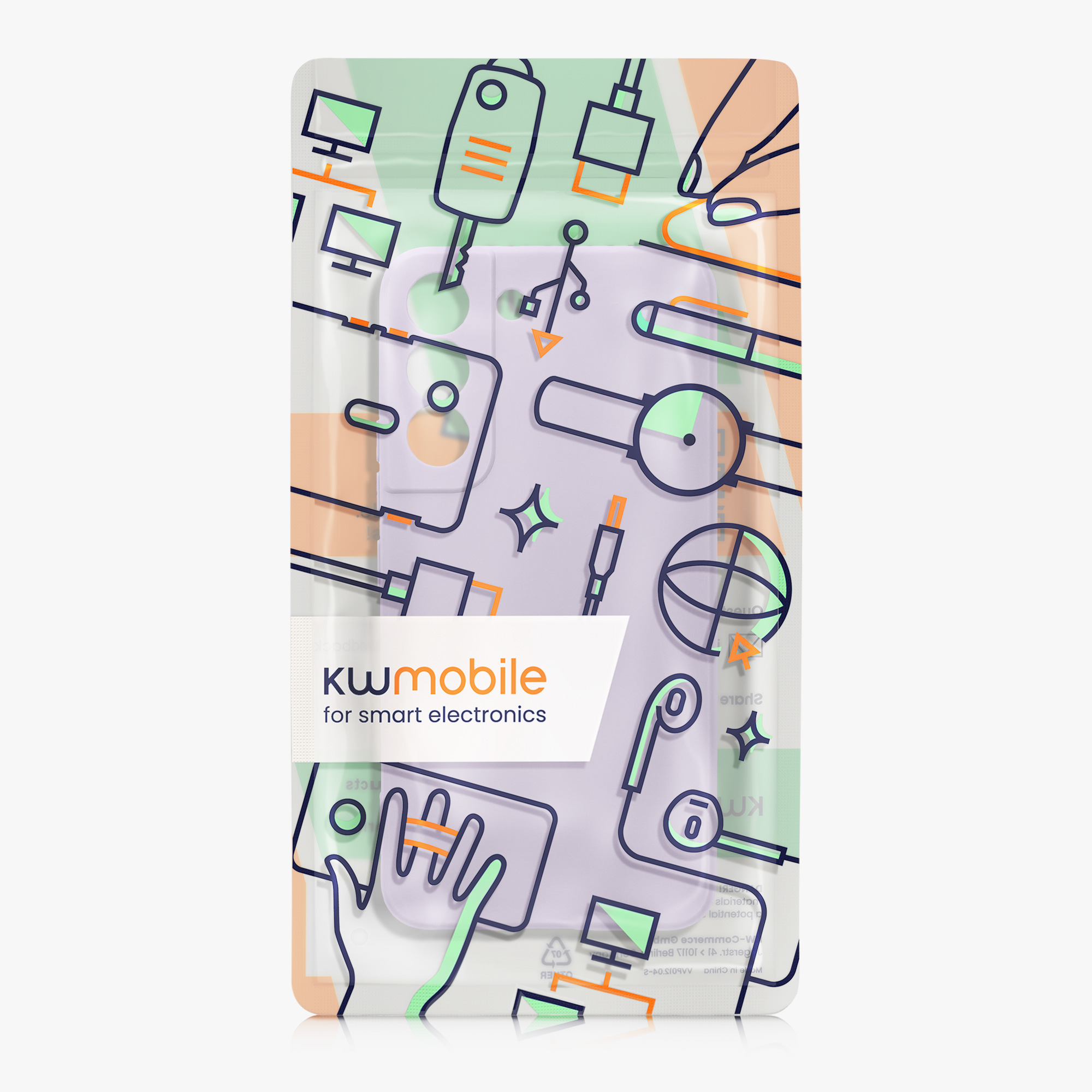 Kryt na mobil Galaxy S22 kwmobile Soft Matte levandulová
