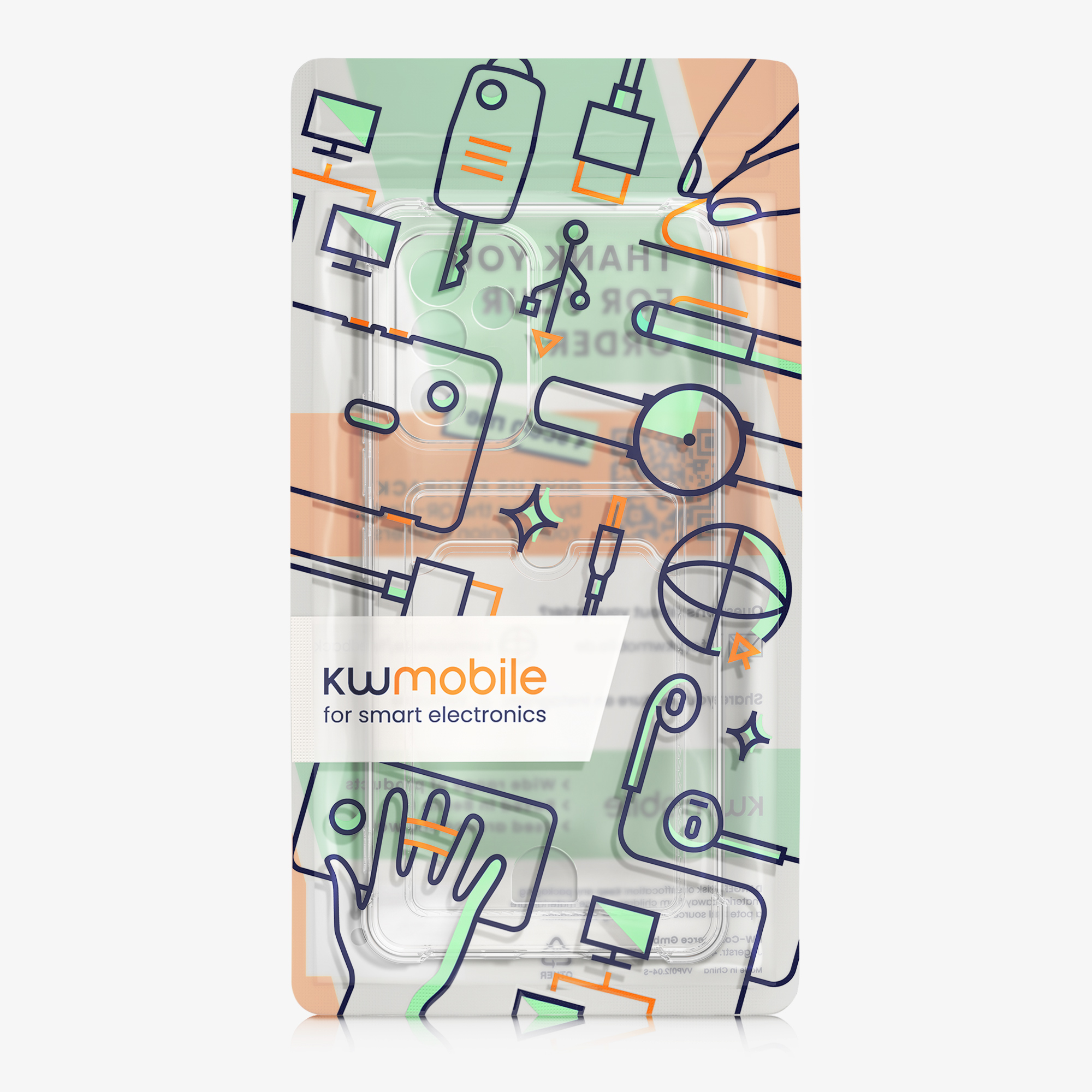 Průhledný kryt na mobil Samsung Galaxy A54 5G kwmobile TPU s přihrádkou na kartu transparentní