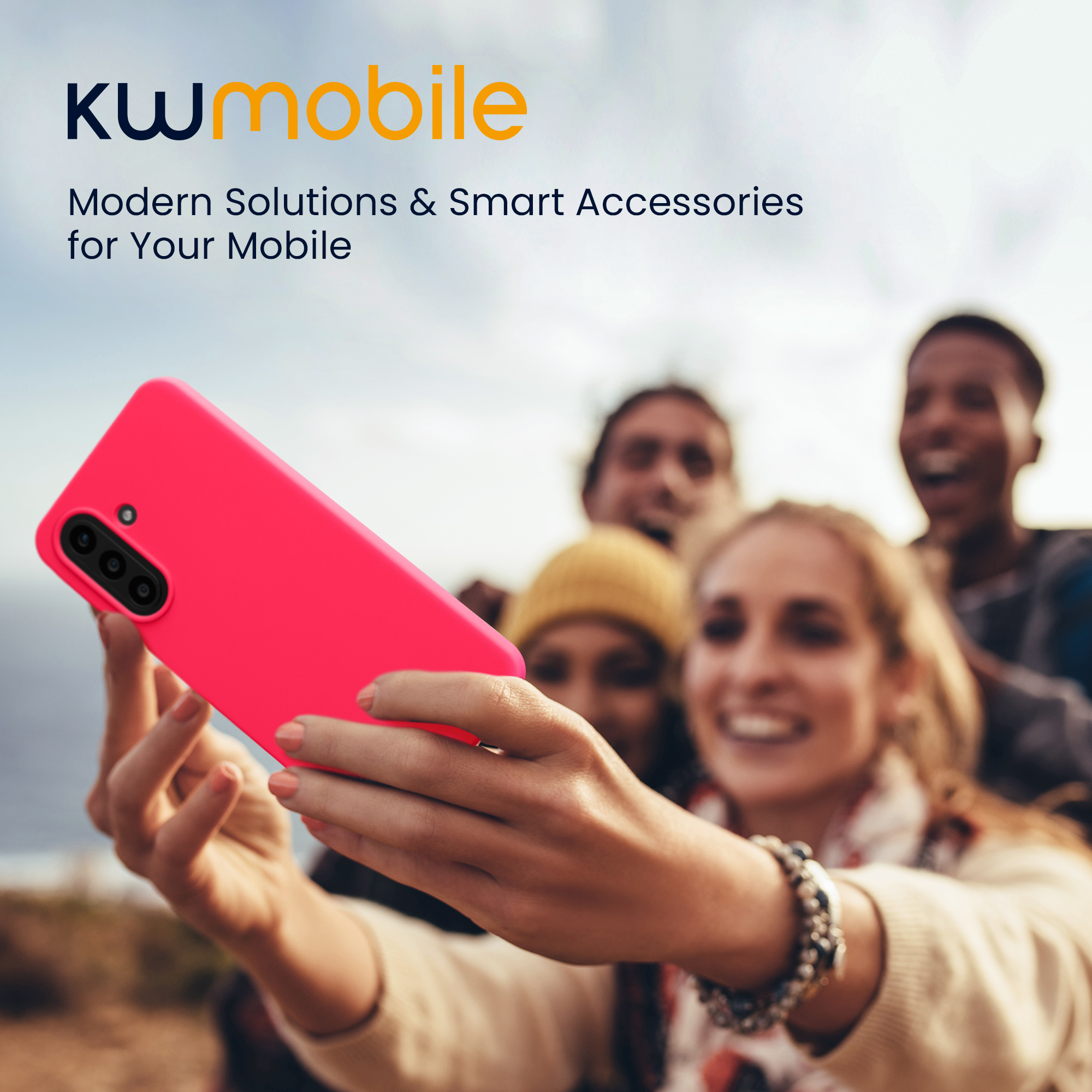 Kryt na mobil Samsung Galaxy A57 5G kwmobile TPU Neonová růžová