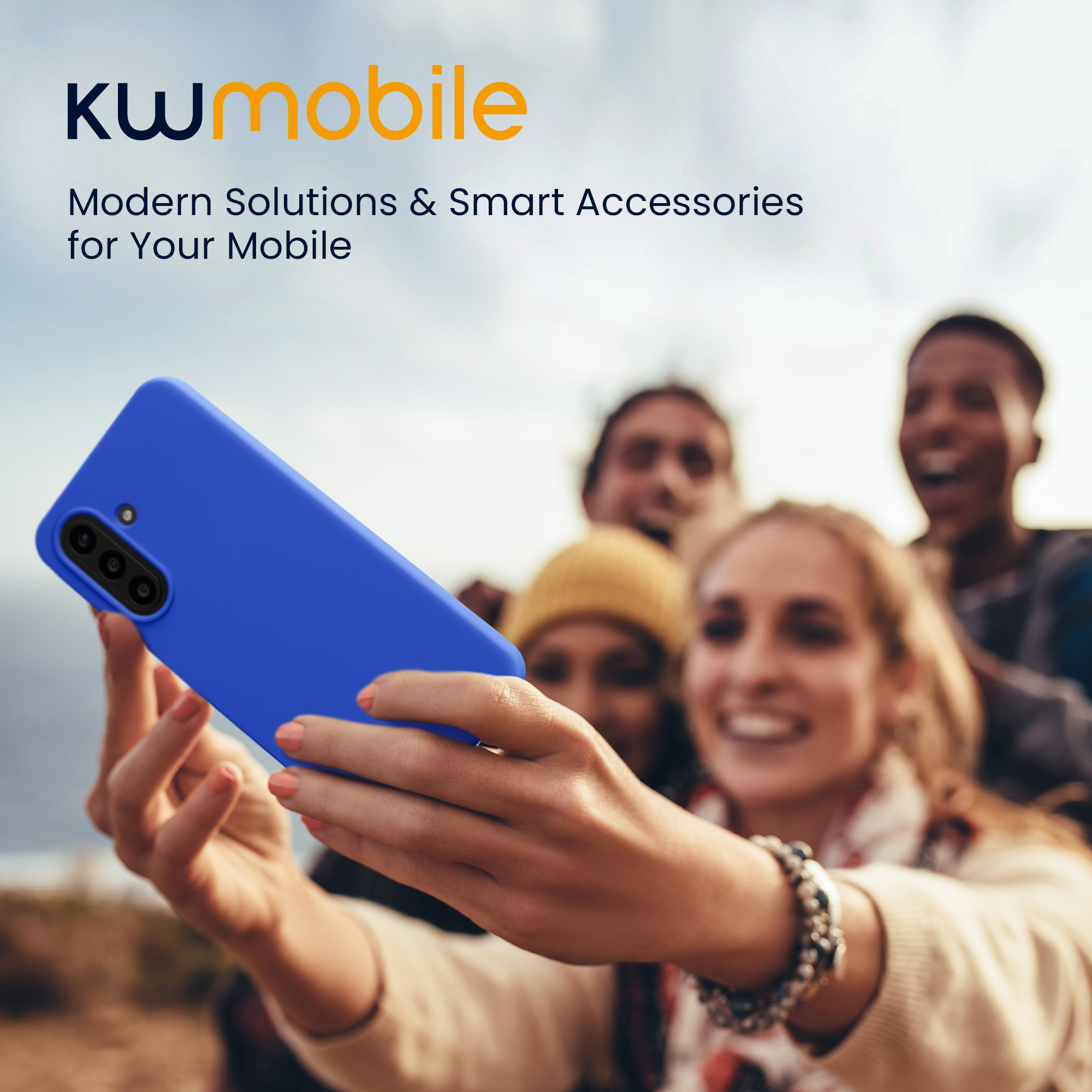 Kryt na mobil Samsung Galaxy A57 5G kwmobile TPU Baltická modrá
