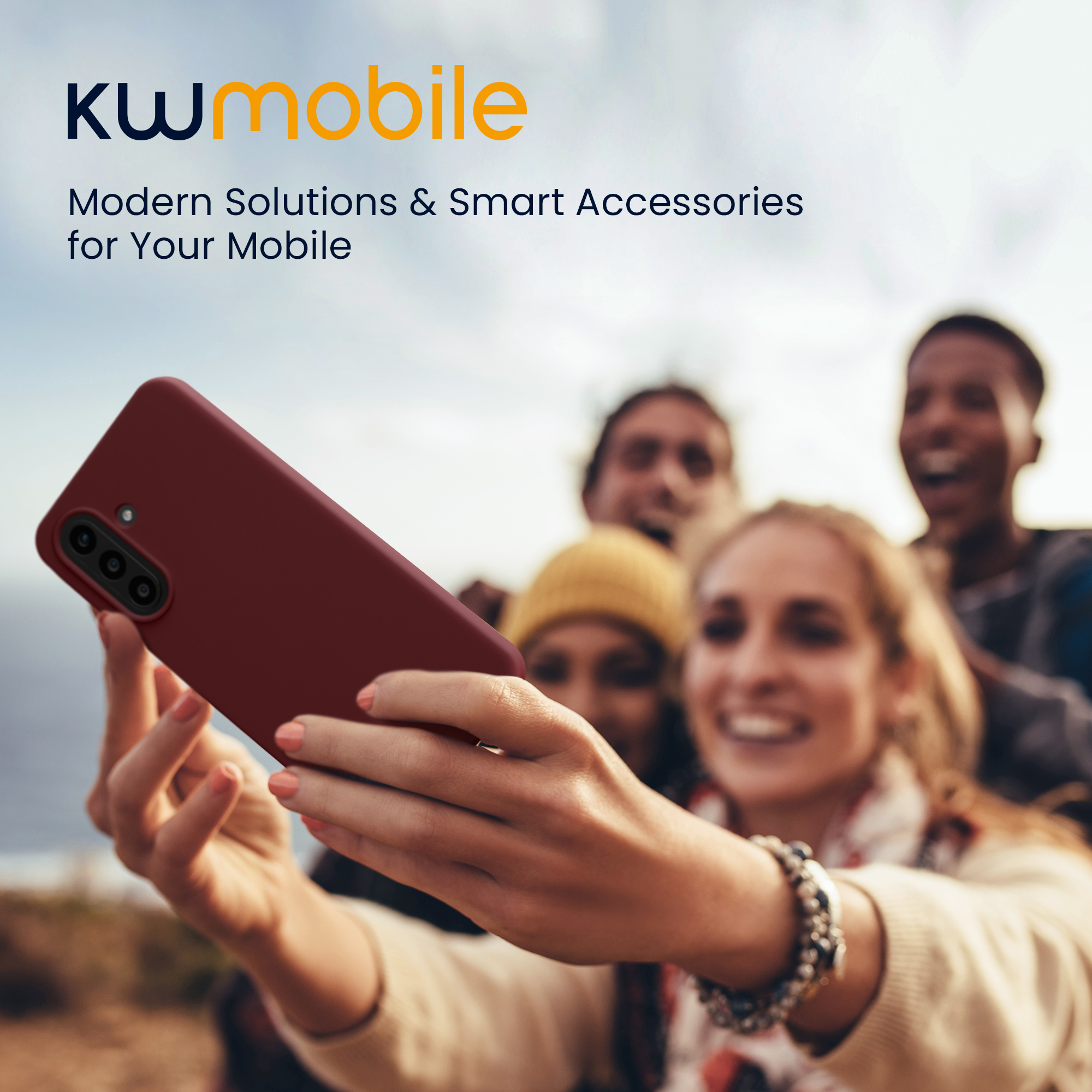 Kryt na mobil Samsung Galaxy A57 5G kwmobile TPU Bordeaux fialová