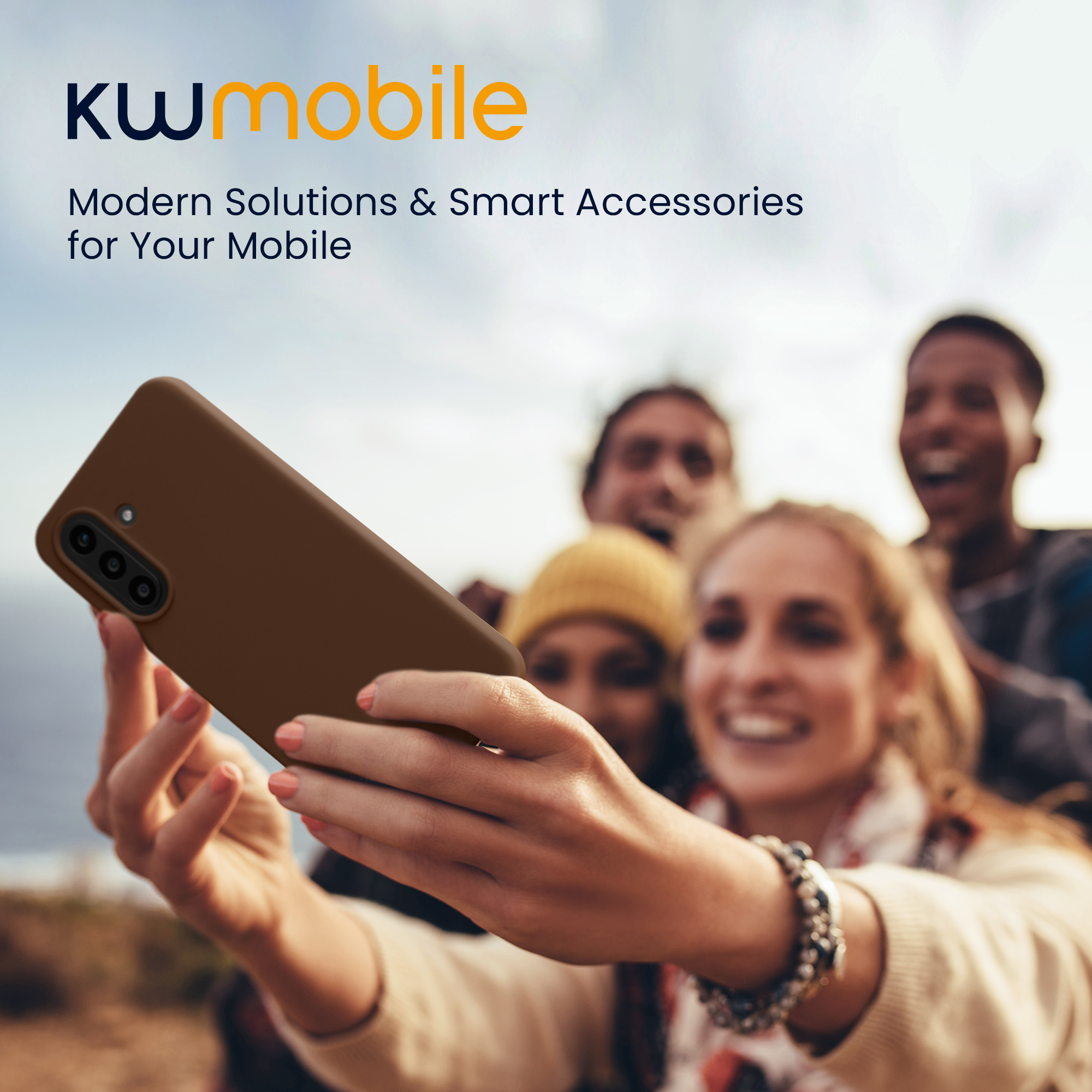 Kryt na mobil Samsung Galaxy A57 5G kwmobile TPU Čokoládová