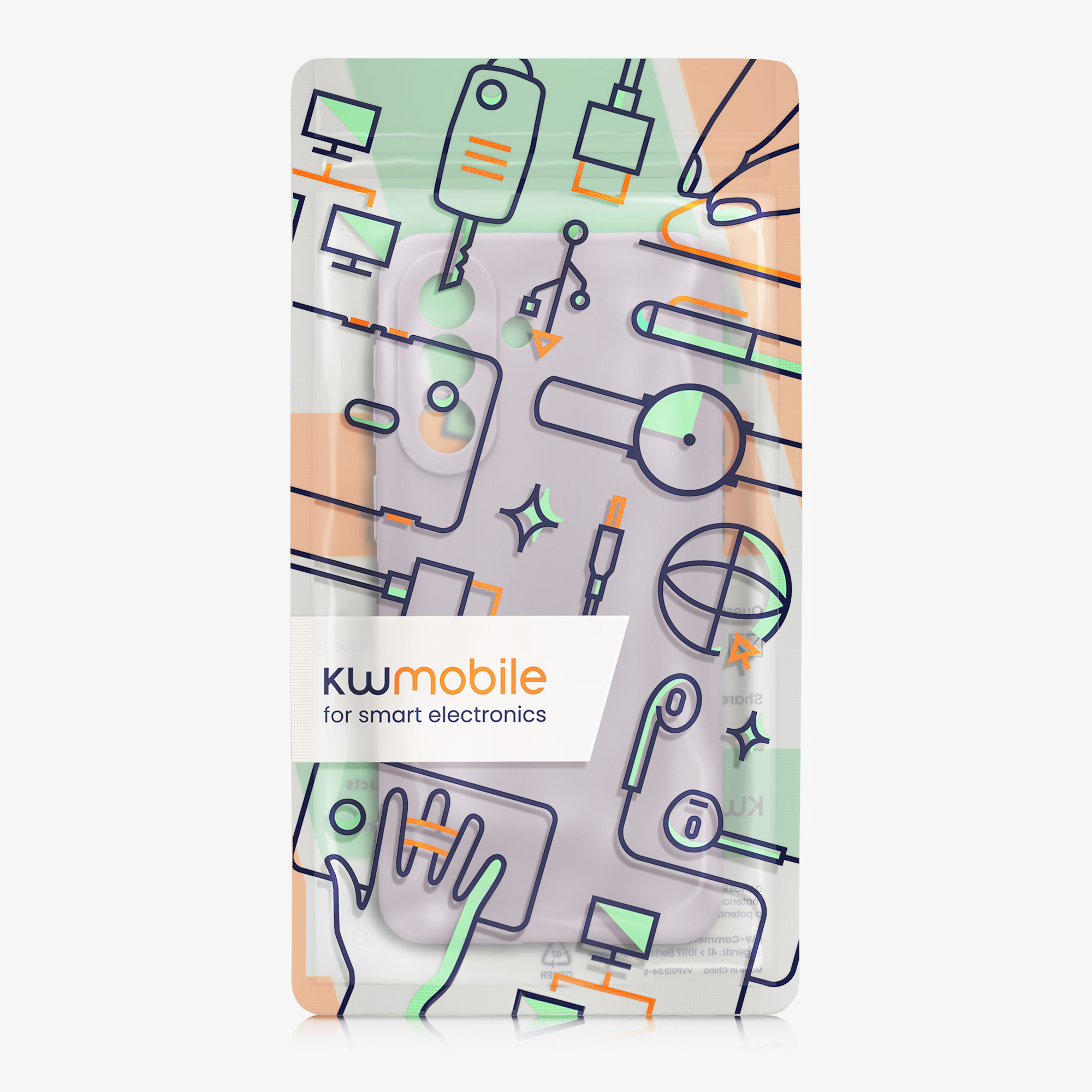 Kryt na mobil Samsung Galaxy A57 5G kwmobile slim matný TPU Levandulová