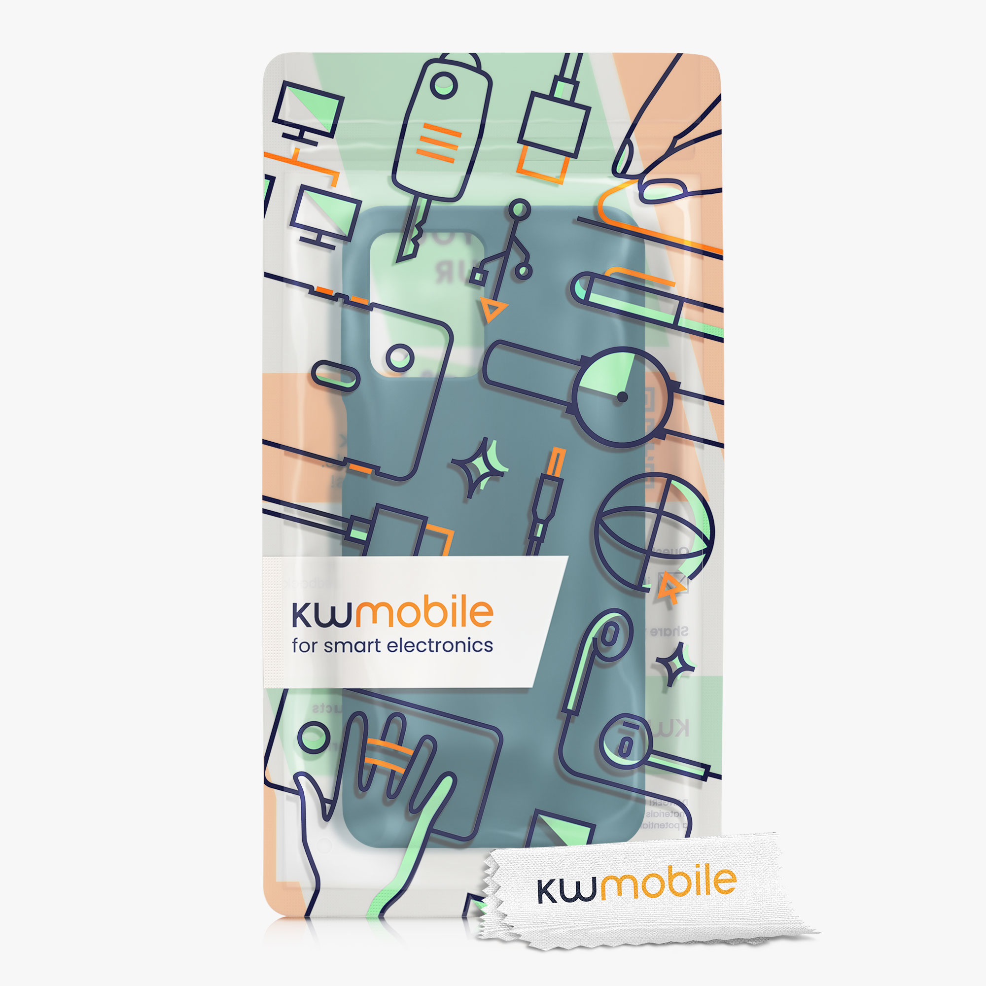 Silikonový kryt kwmobile pro Motorola Moto G14 - Petrolejová
