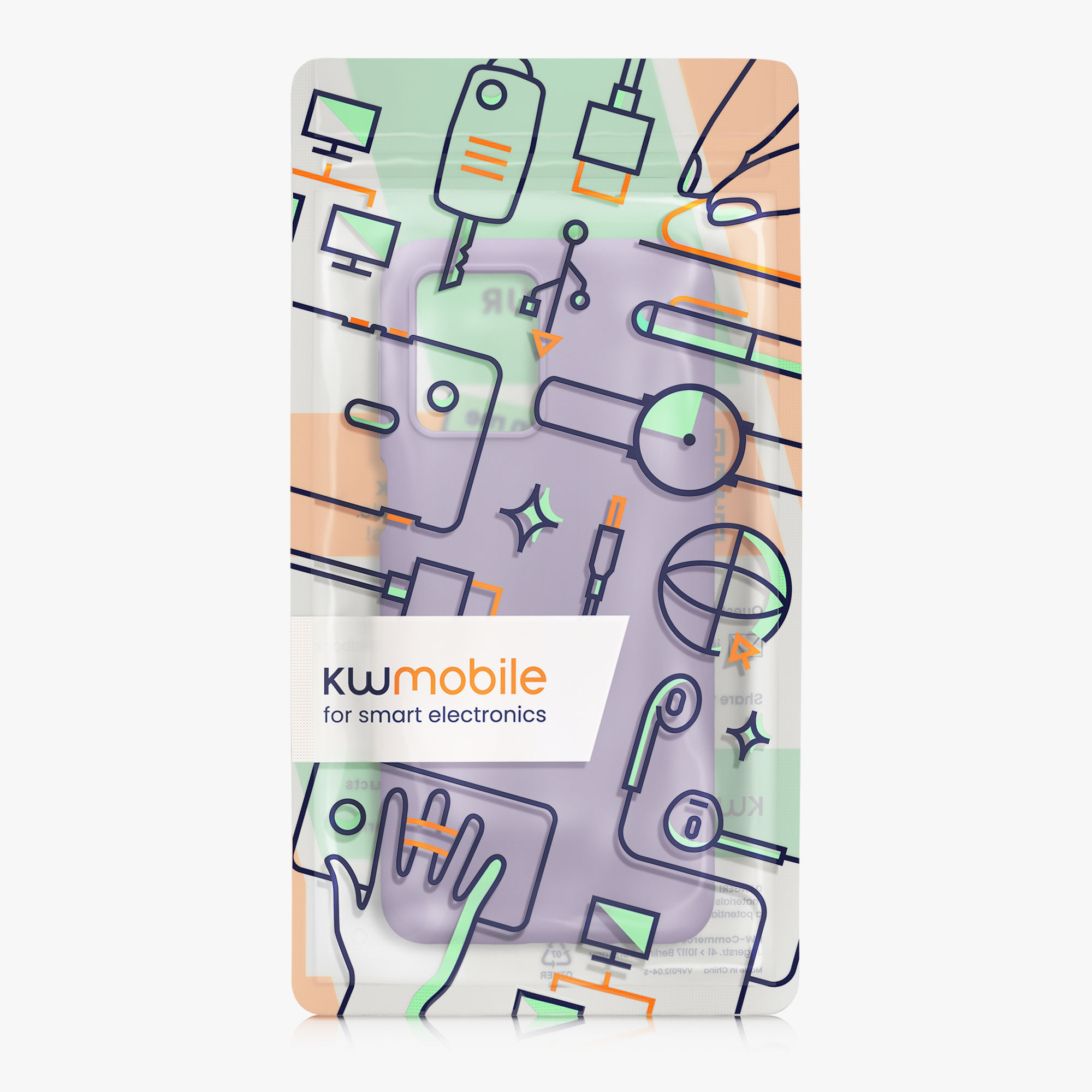 Silikonový kryt kwmobile pro Motorola Moto G54 5G - Fialová
