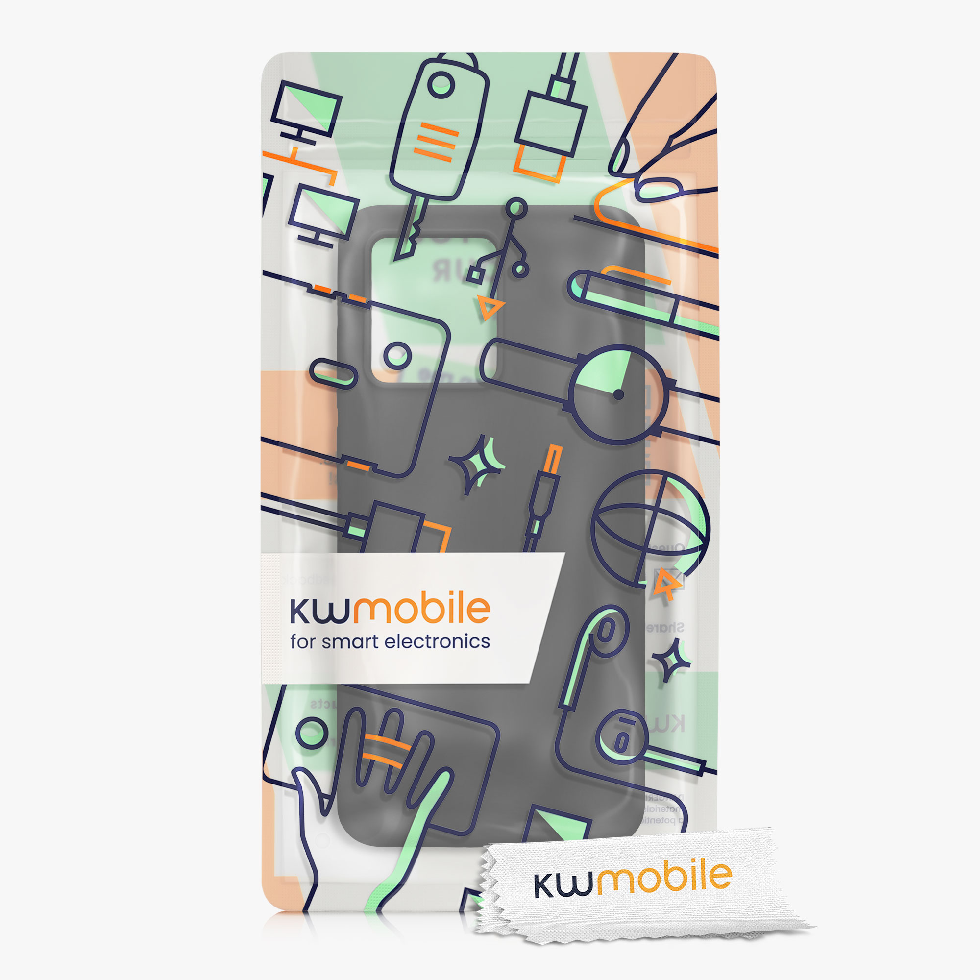 Kwmobile Silikonový kryt Motorola Moto G84 5G černá