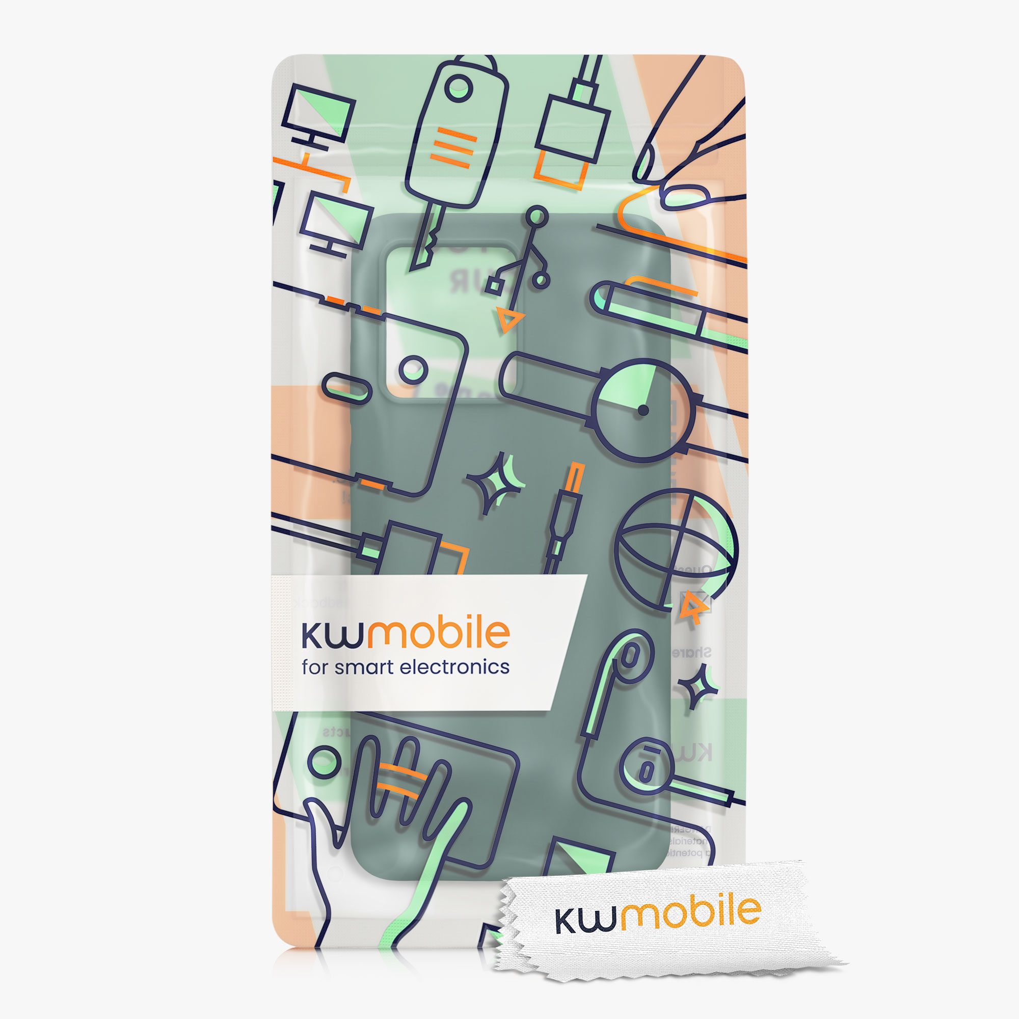 Kwmobile Silikonový kryt Motorola Moto G84 5G lesní zelená