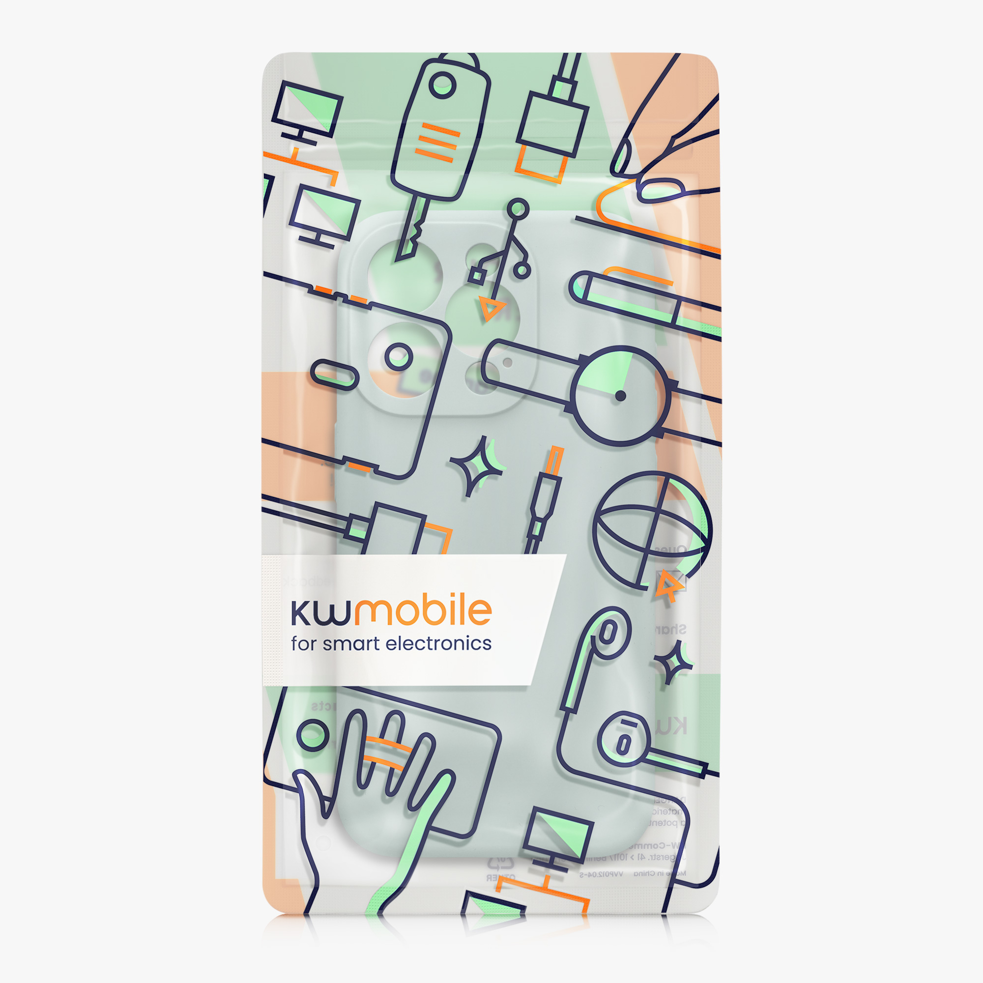 Silikonový kryt kwmobile pro iPhone 15 Pro - mátová