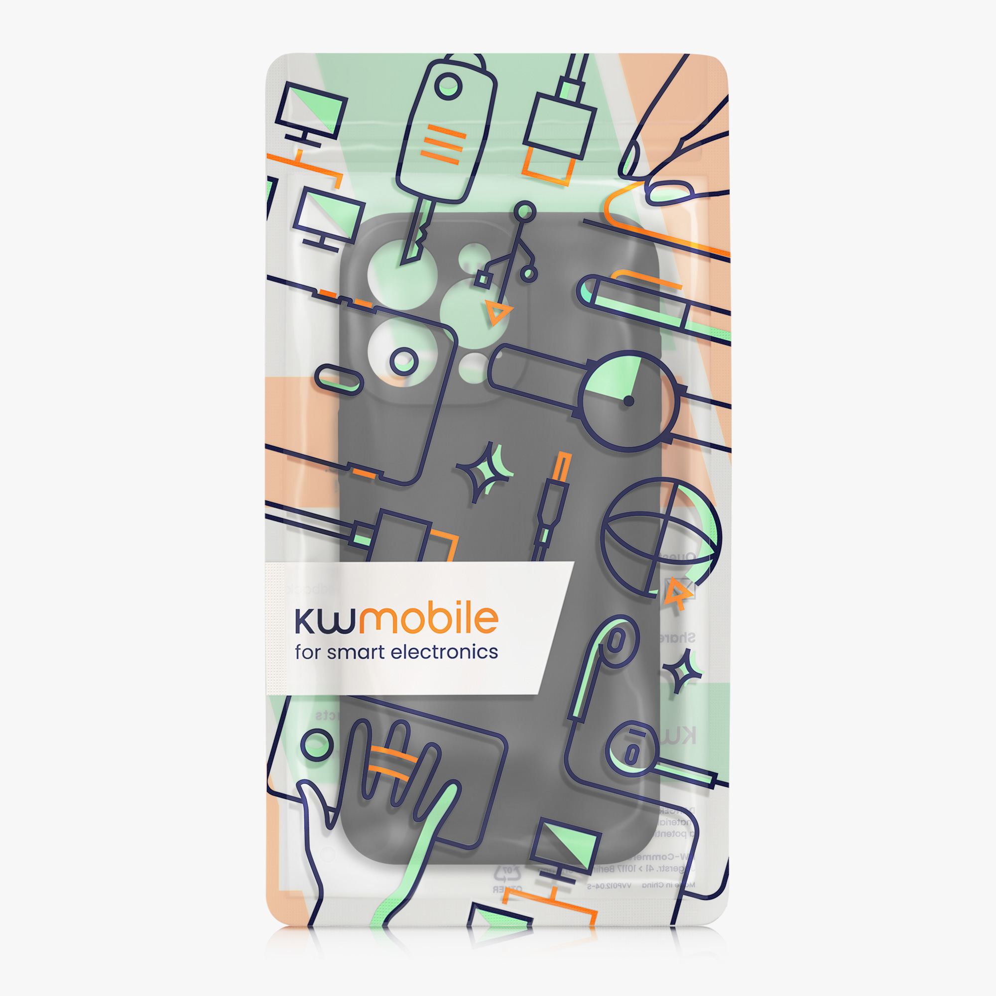 Silikonový kryt kwmobile pro iPhone 15 Pro Max - černá
