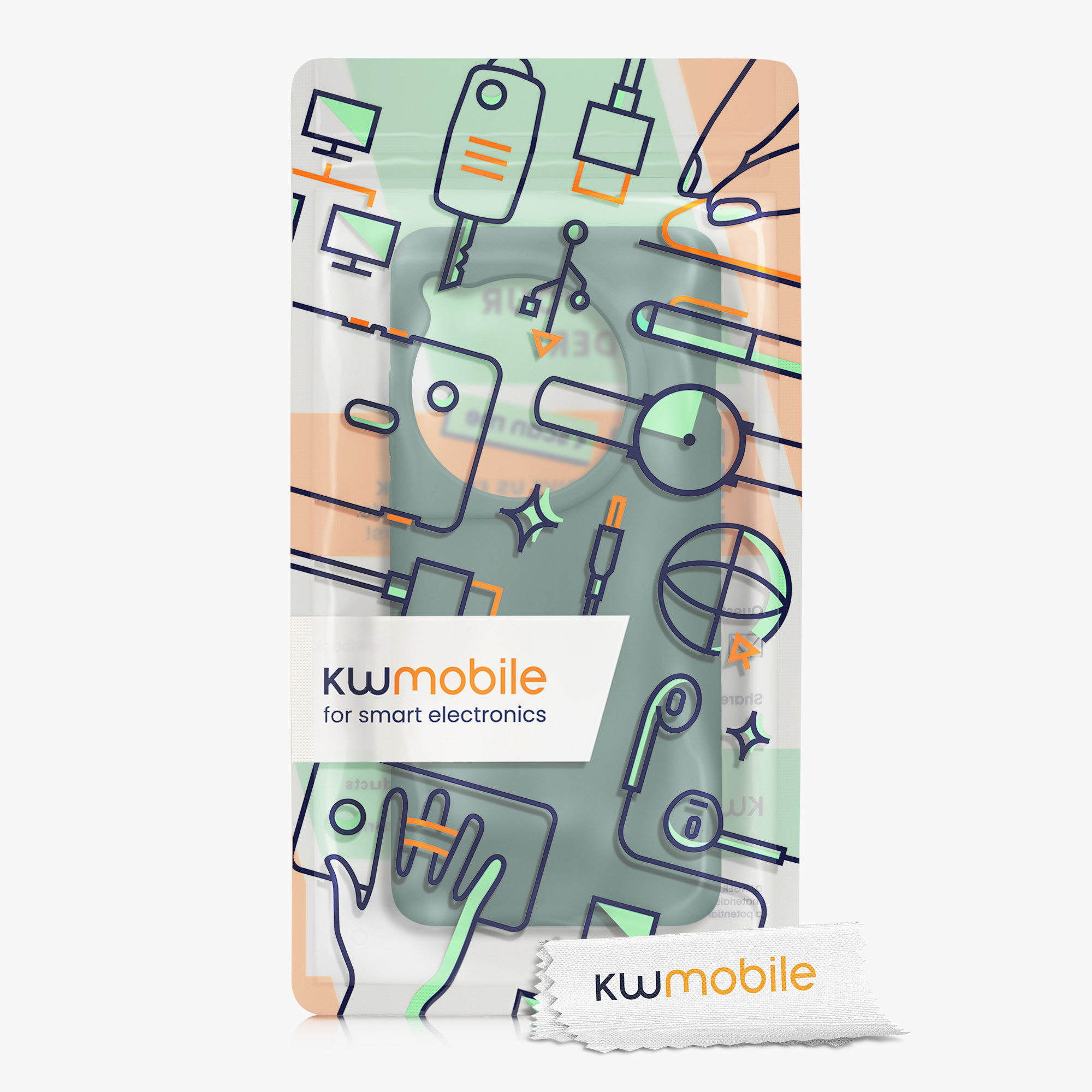 Kryt na mobil OnePlus 12 kwmobile TPU lesní zelený