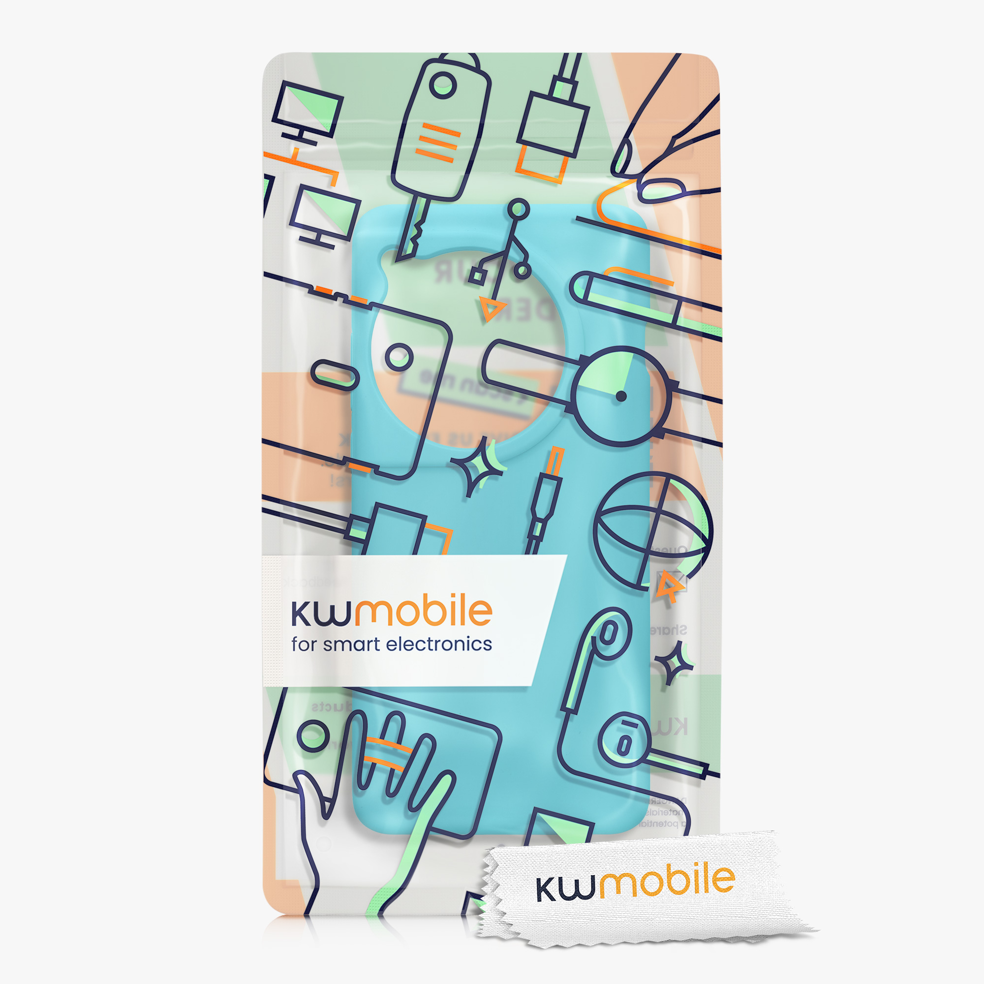 Kryt na mobil OnePlus 12 kwmobile TPU chladný ledovec
