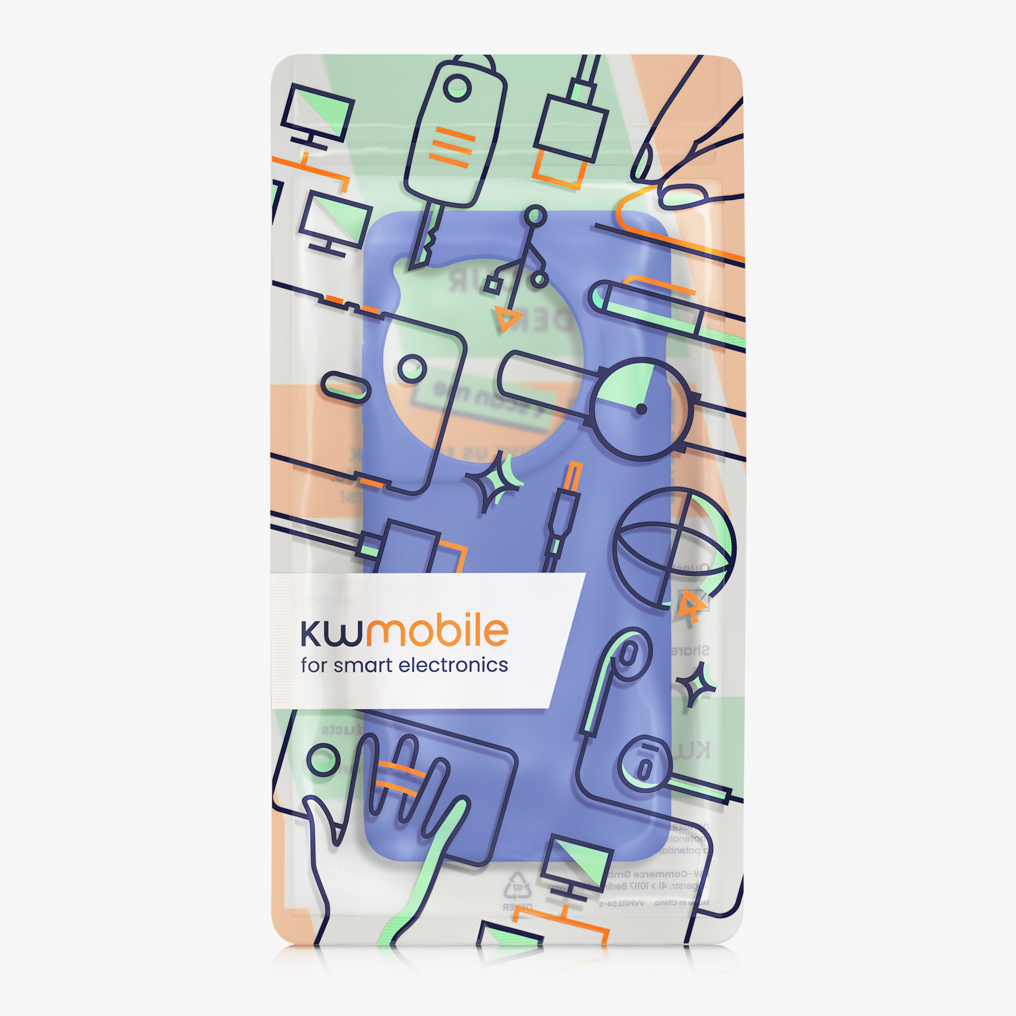 Kryt na mobil OnePlus 12 kwmobile TPU baltická modrý