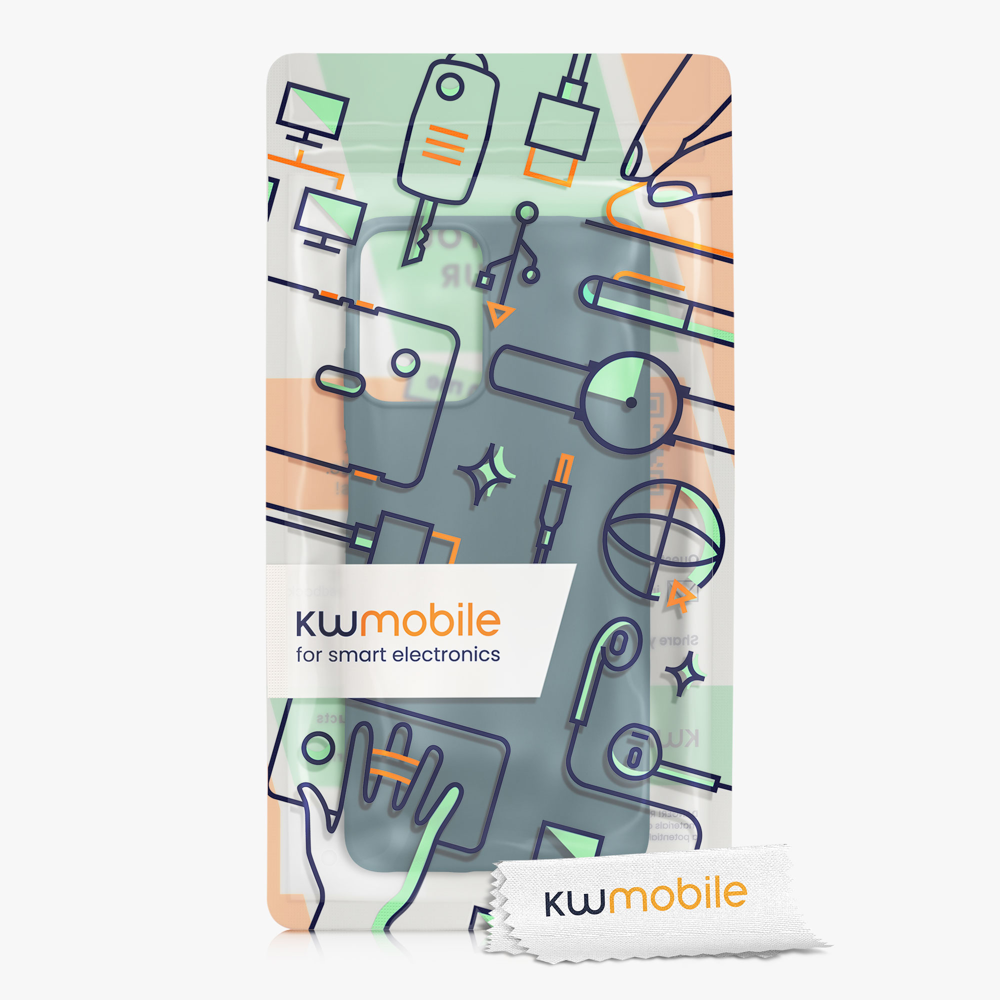 Silikonový kryt kwmobile pro Motorola Moto G24 / E14 / G04 / G04s - Petrolejová