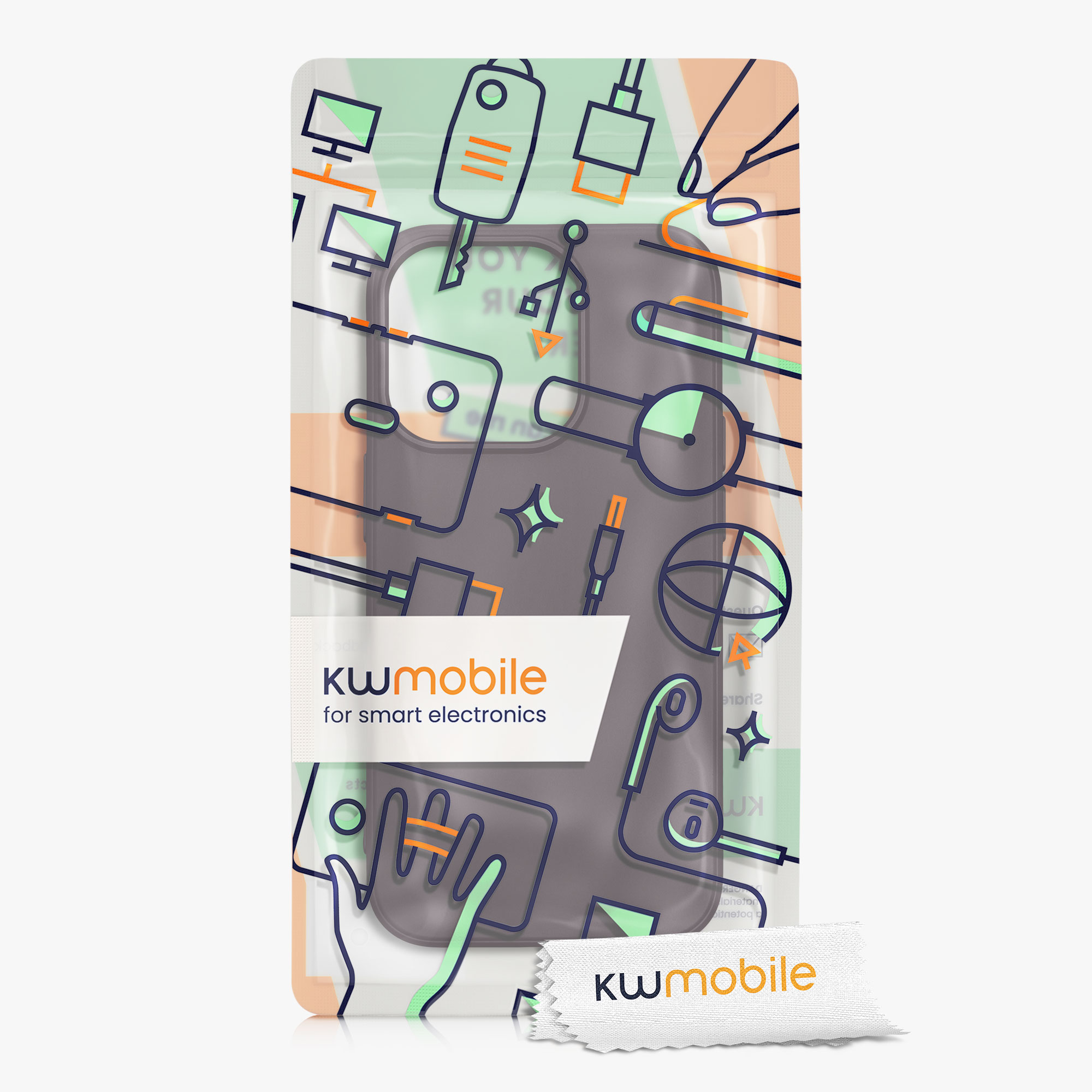 Kryt kwmobile slim iPhone 14 Pro Metallic Berry