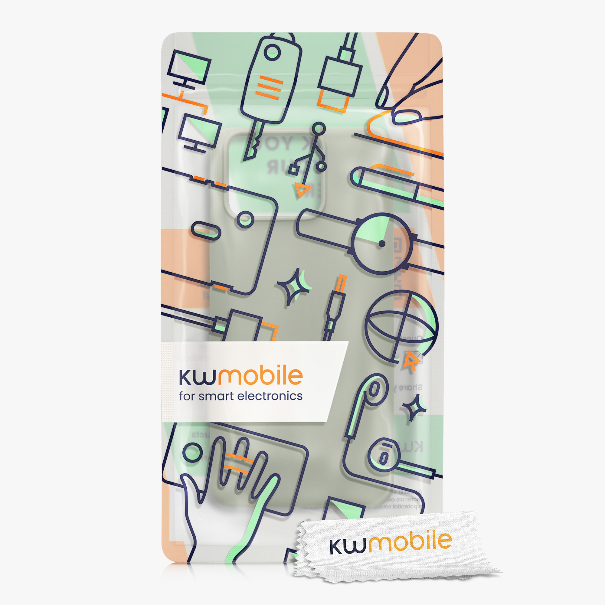 Kryt kwmobile pro ASUS Zenfone 11 Ultra - wireless charging gray green