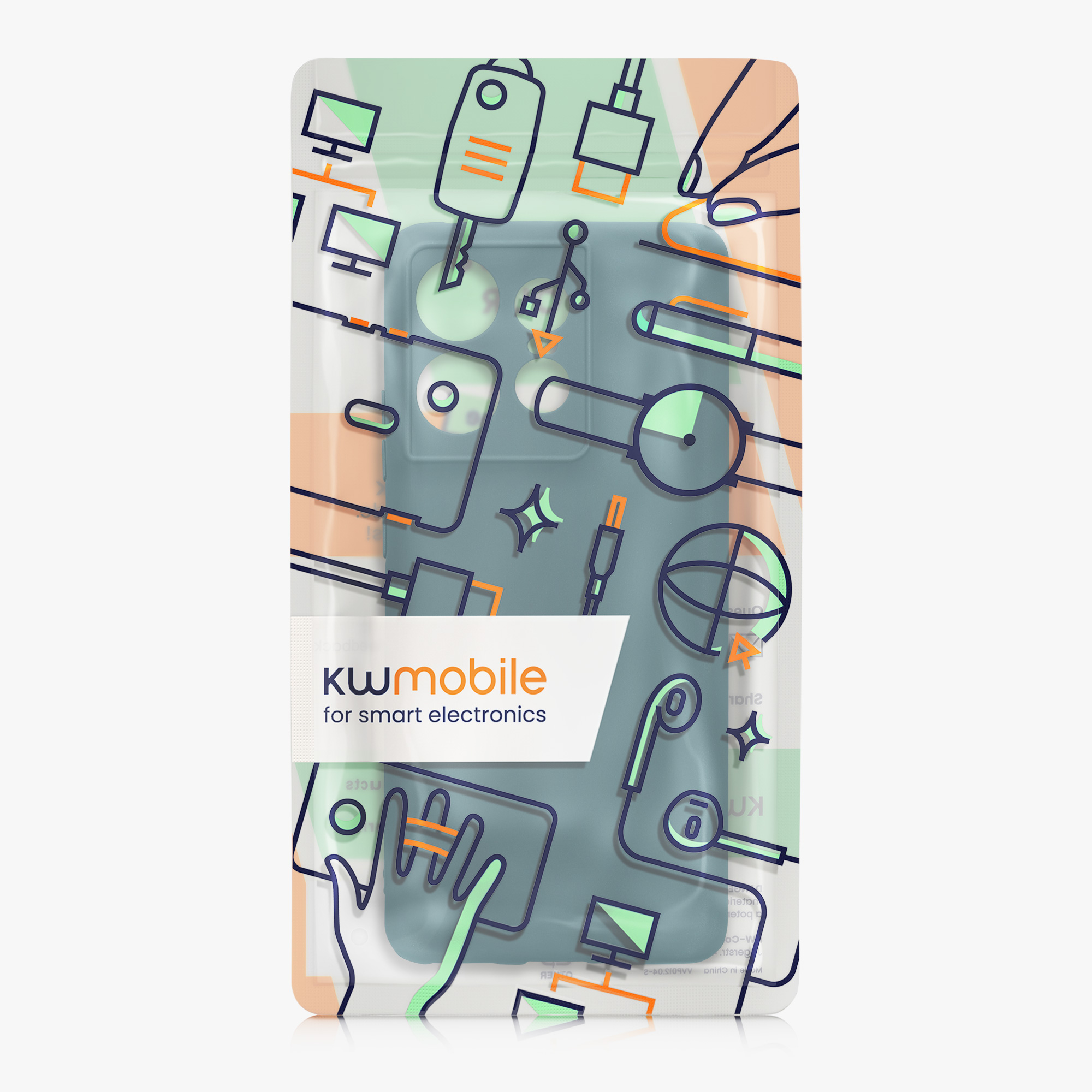 Kryt na mobil Motorola Edge 50 Pro kwmobile TPU petrolejová