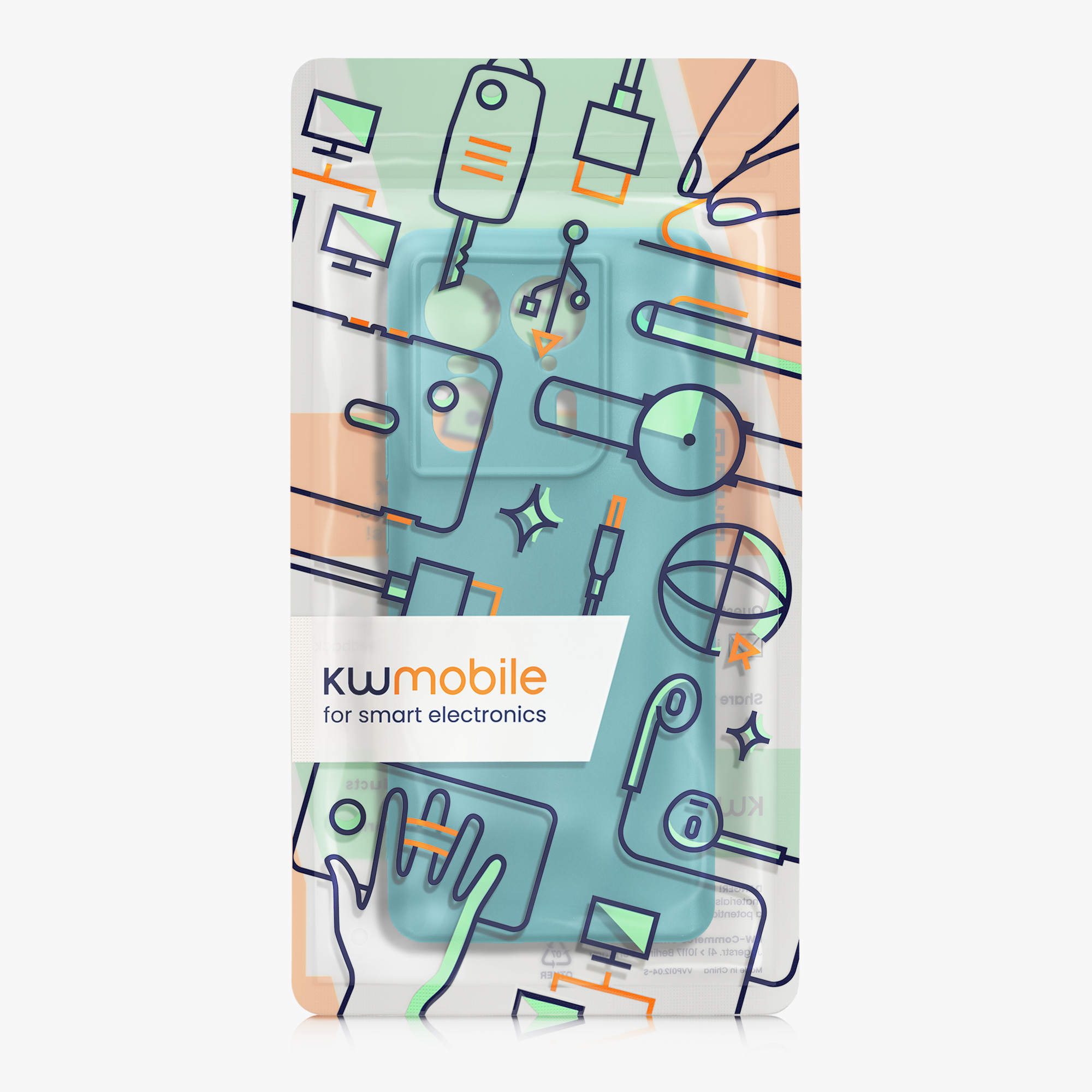 Kryt na mobil Motorola Edge 50 Ultra kwmobile TPU petrolejová matná