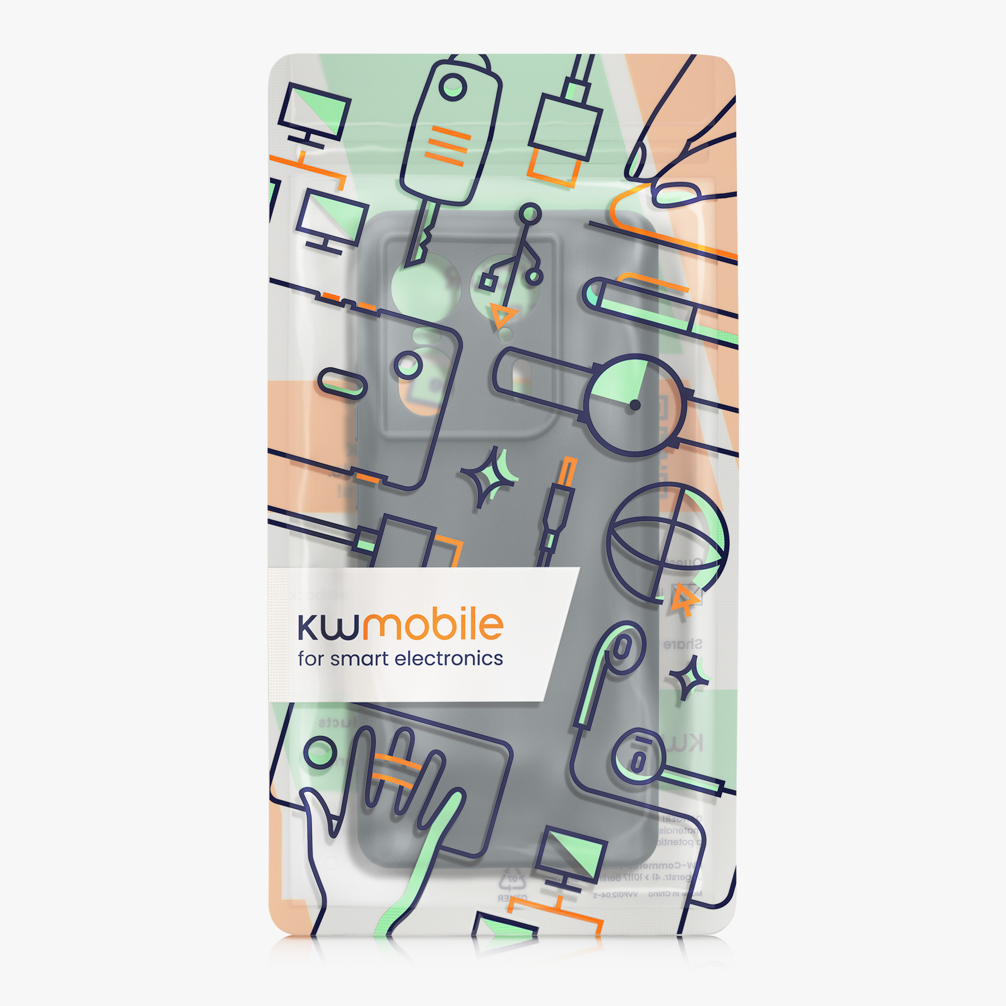 Kryt na mobil Motorola Edge 50 Ultra kwmobile TPU tmavě šedá
