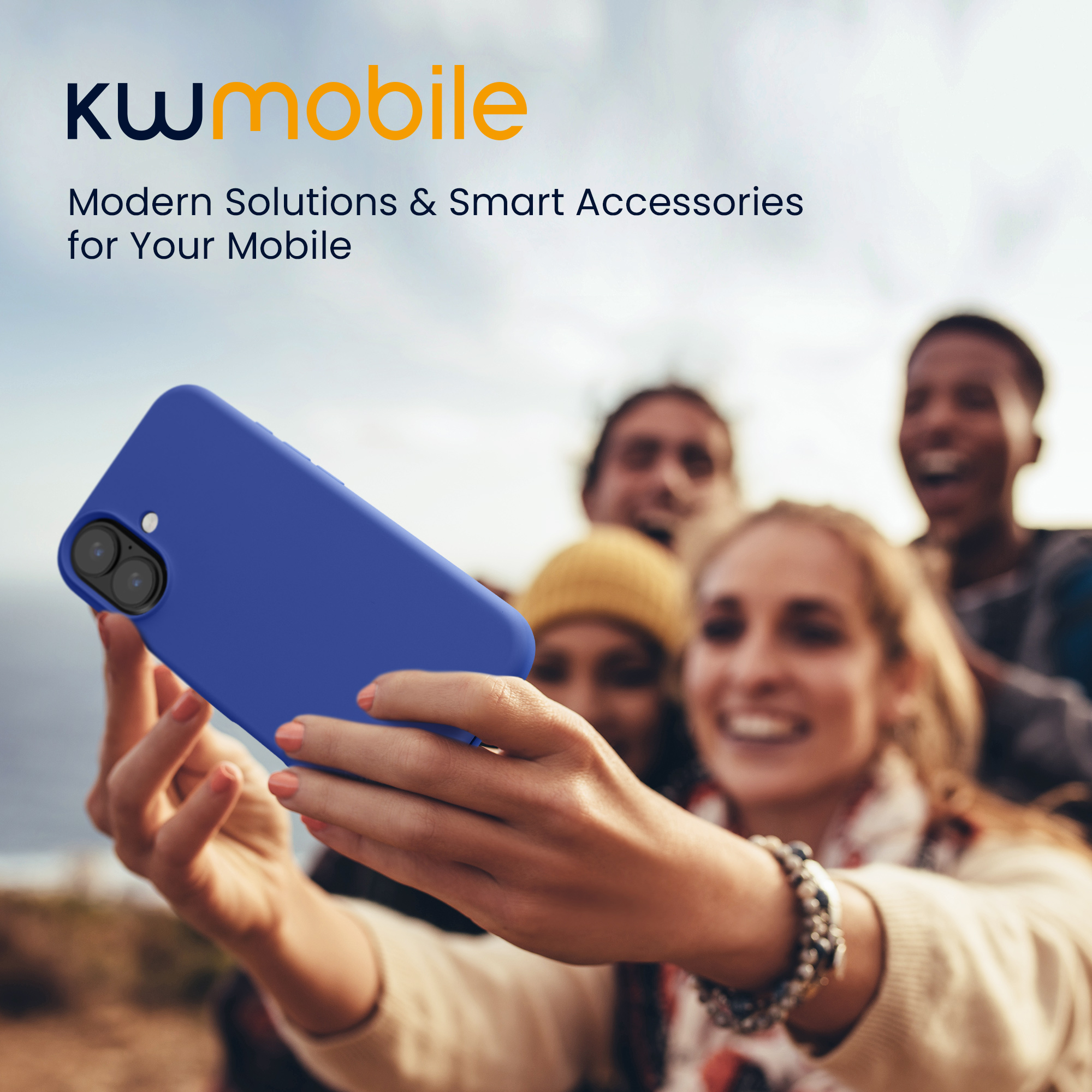 Silikonový kryt kwmobile pro iPhone 16 - baltsky modrá