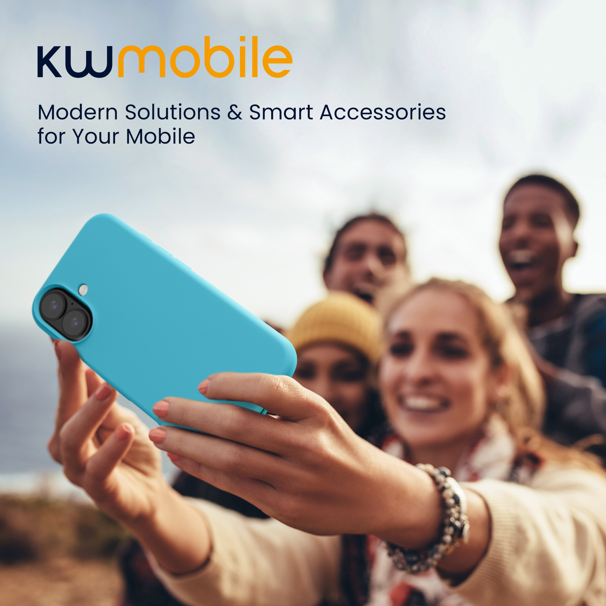 Silikonový kryt kwmobile pro iPhone 16 - ledově modrá