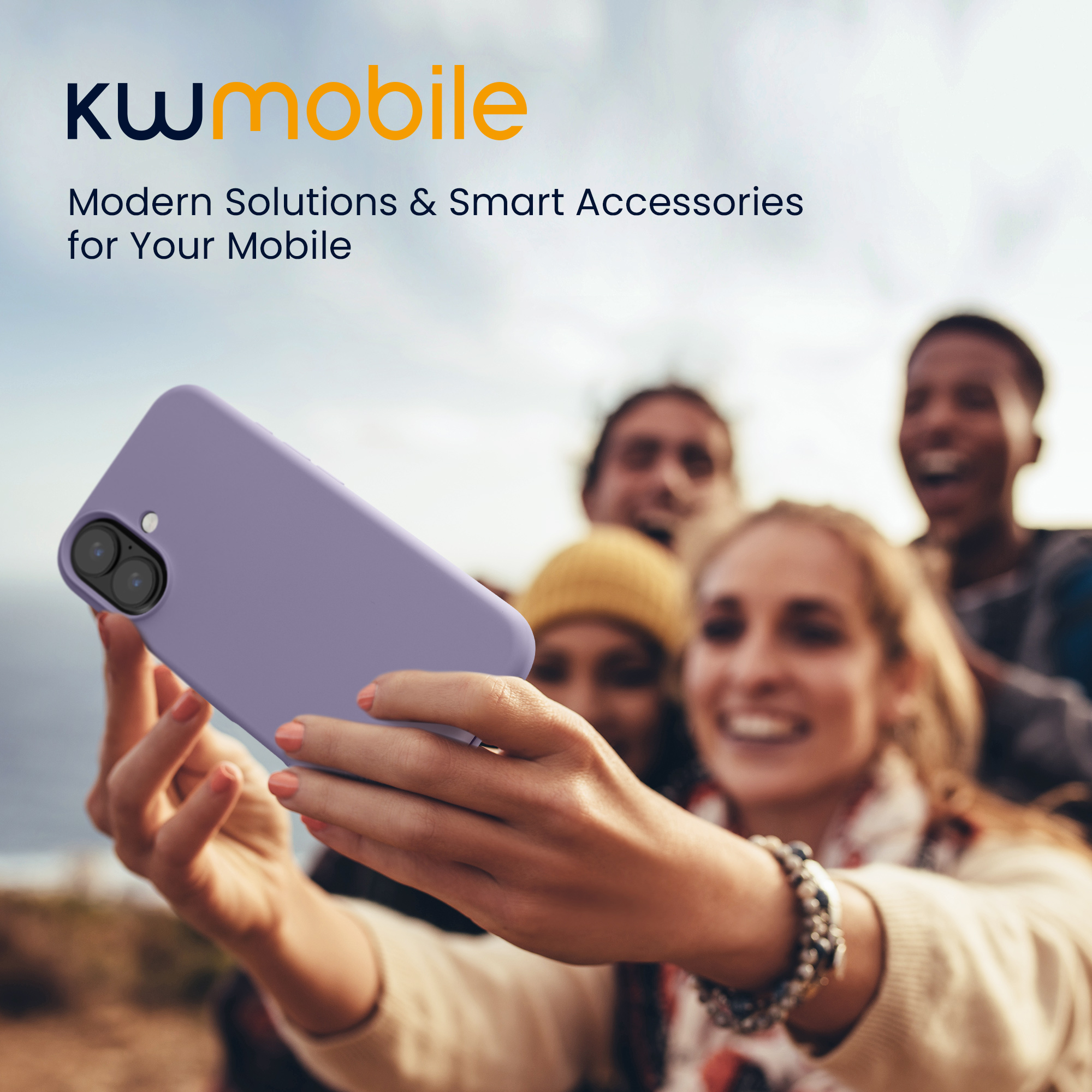 Silikonový kryt kwmobile pro iPhone 16 - fialová