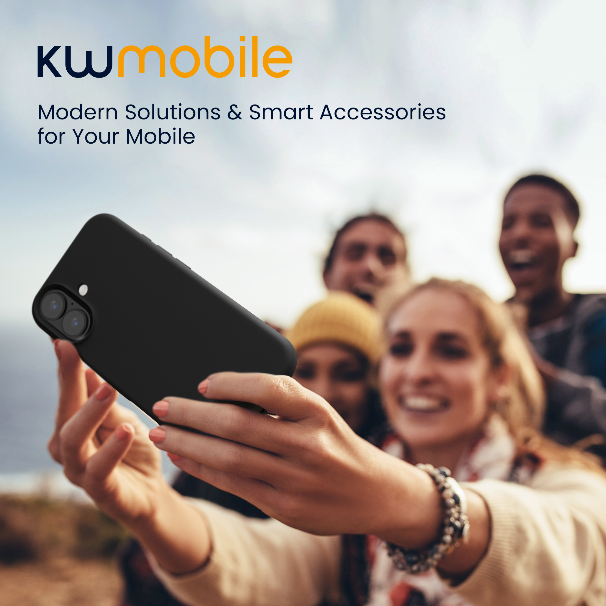 Silikonový kryt na mobil Apple iPhone 16 Plus kwmobile - černá