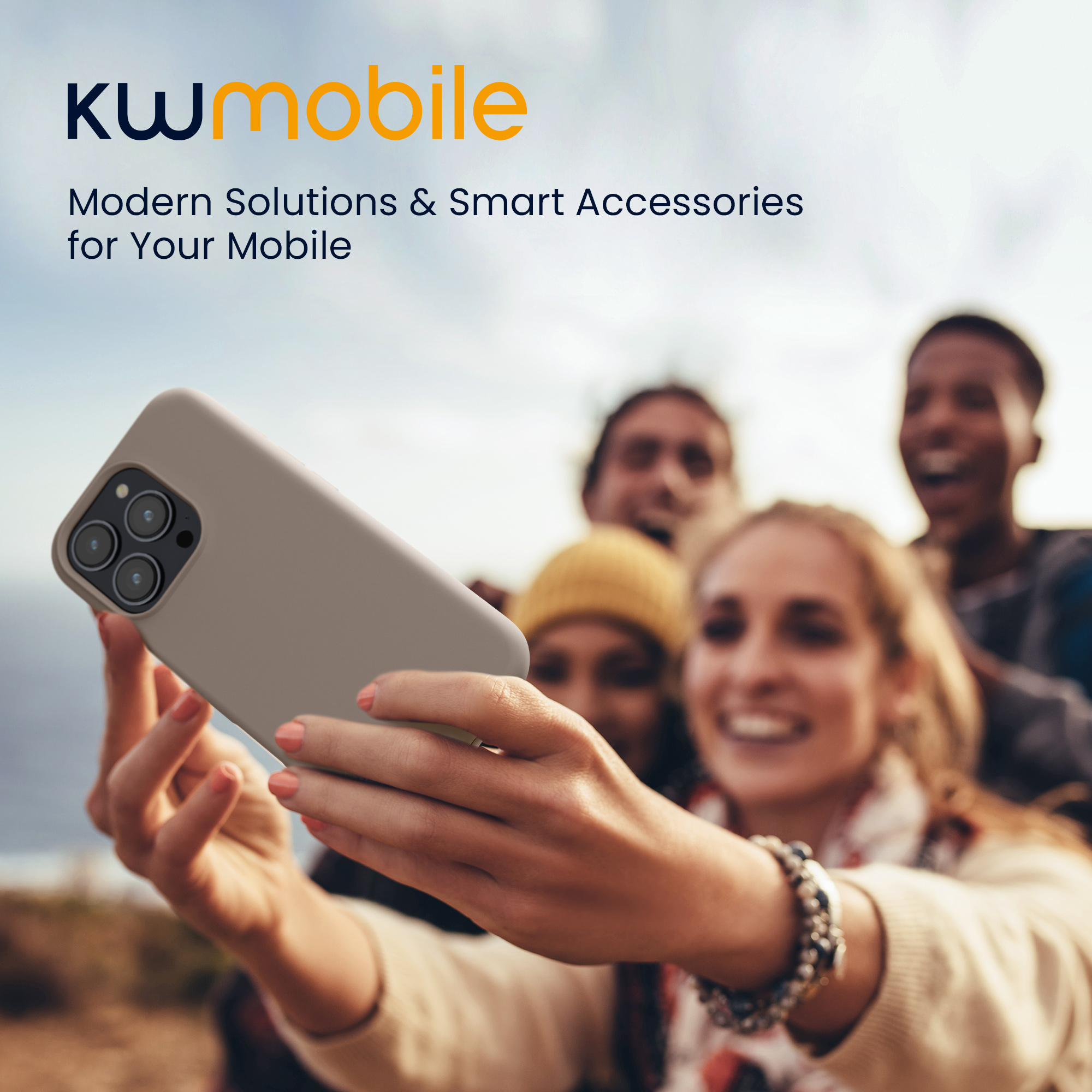 Silikonový kryt na mobil Apple iPhone 16 Pro kwmobile - taupe