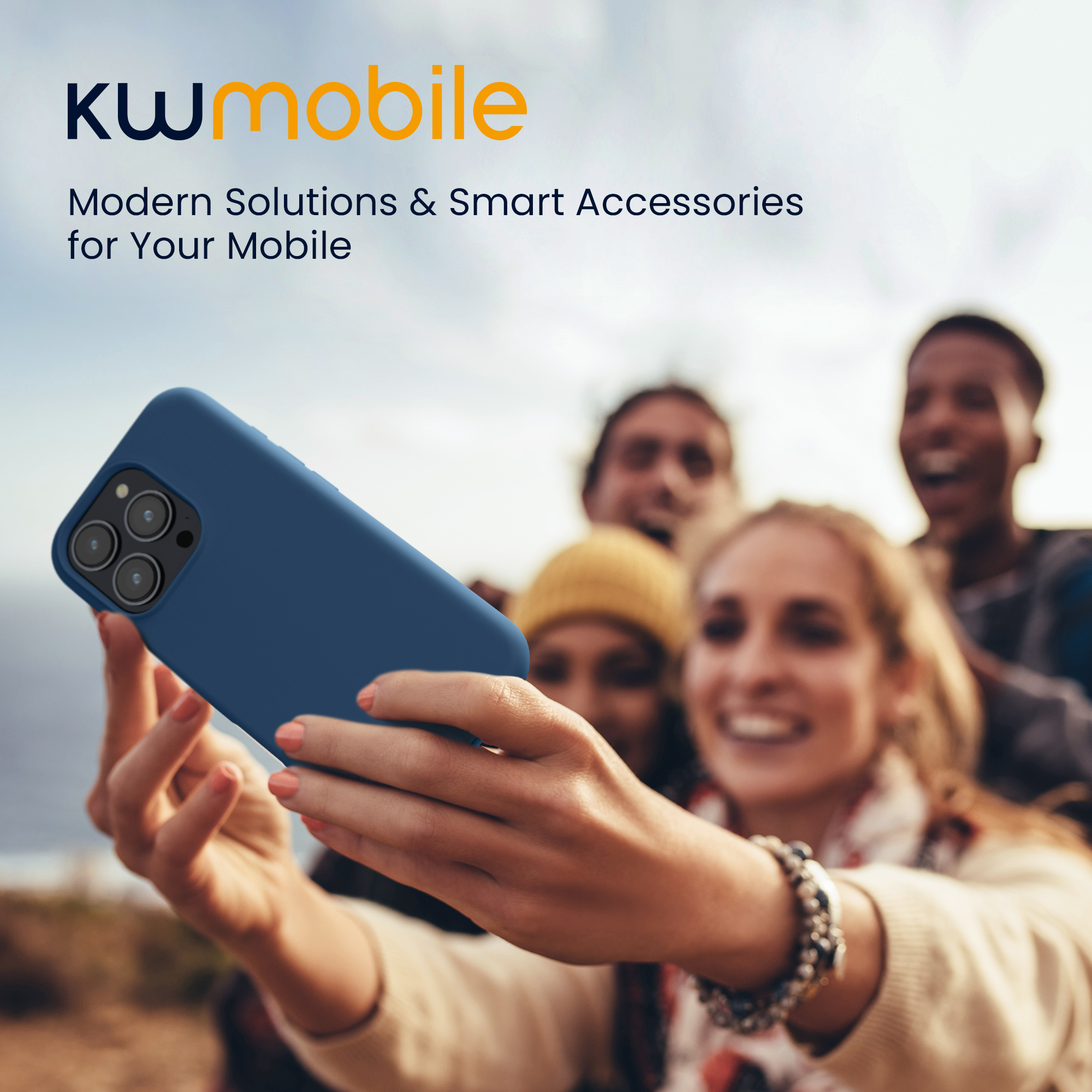 Silikonový kryt na mobil Apple iPhone 16 Pro kwmobile - tmavě modrá