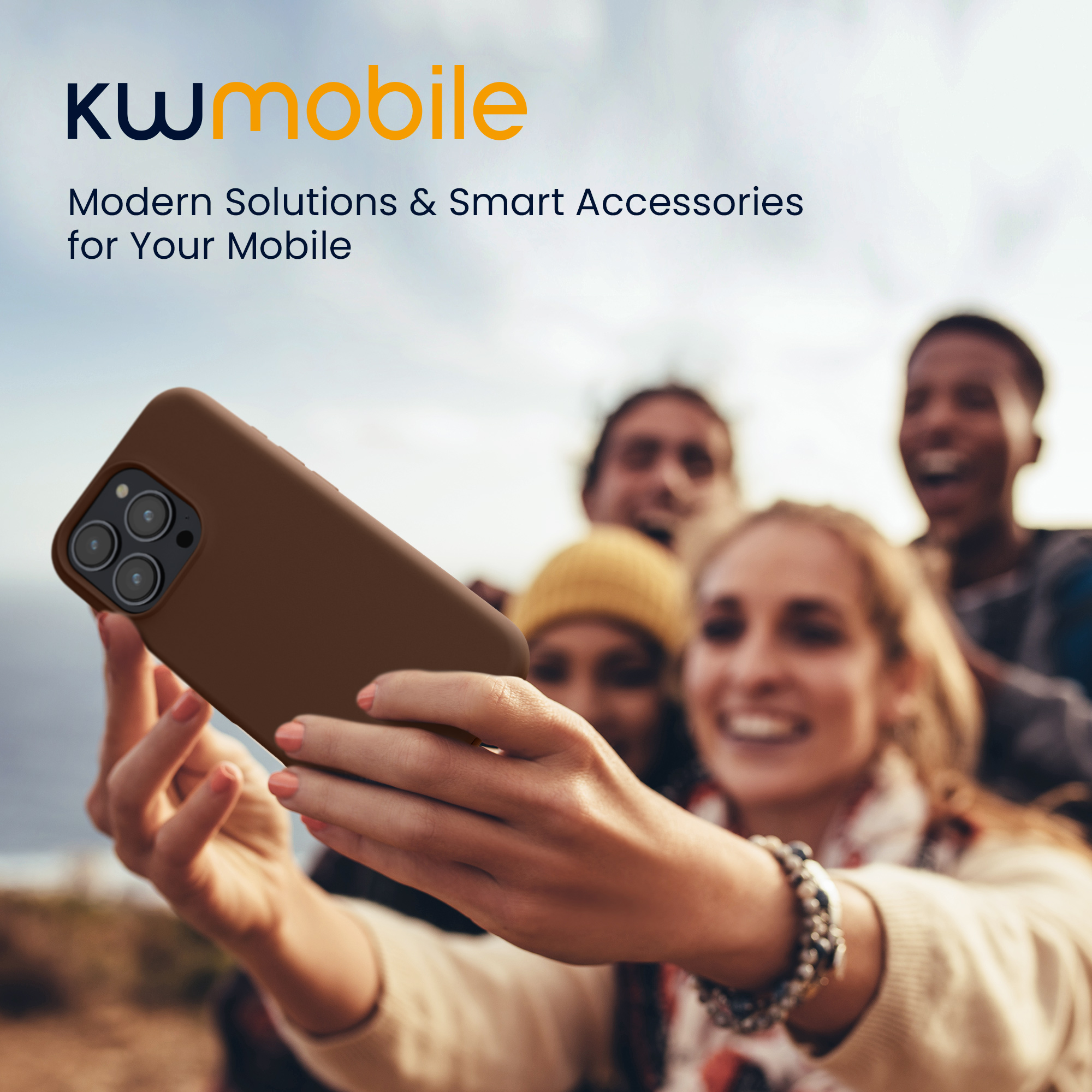 Silikonový kryt na mobil Apple iPhone 16 Pro kwmobile - hnědá Chocolate